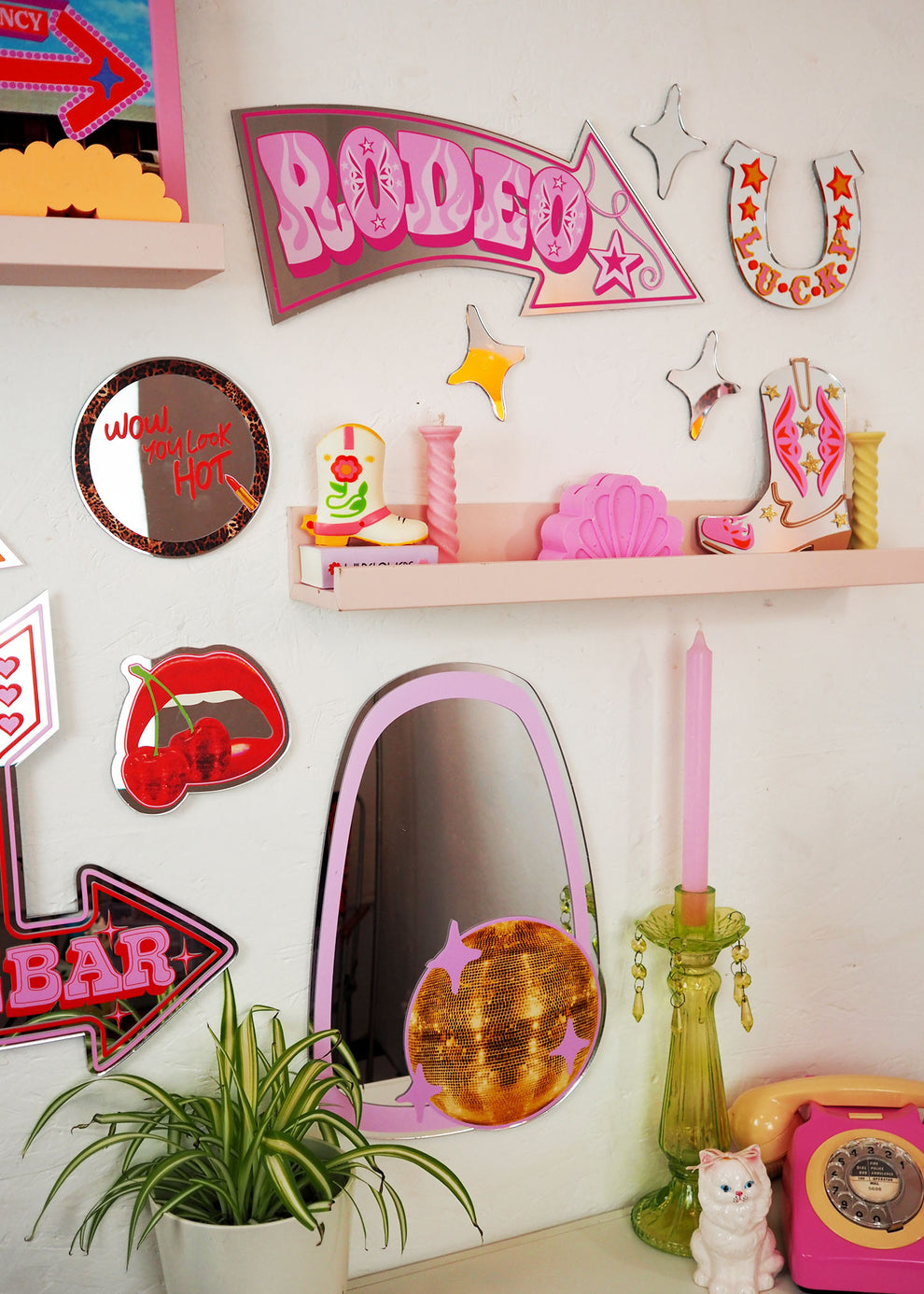 Mirror Sign Rodeo Rodeo Arrow Mirror – PrintedWeird