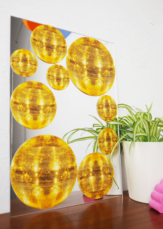 Gold Disco ball Vinyl Decal Pack