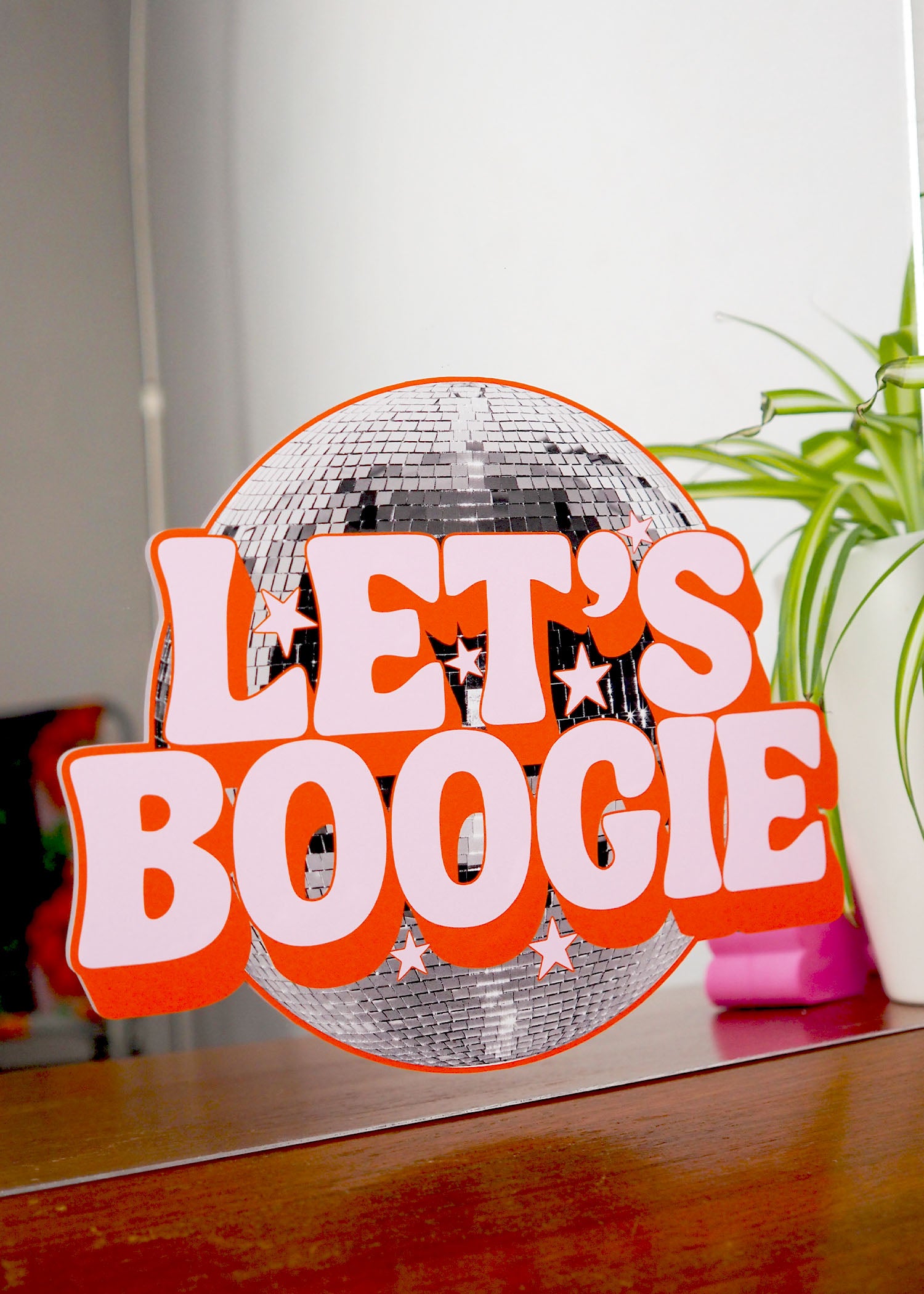 Let's Boogie Vinyl Decal Sticker – PrintedWeird