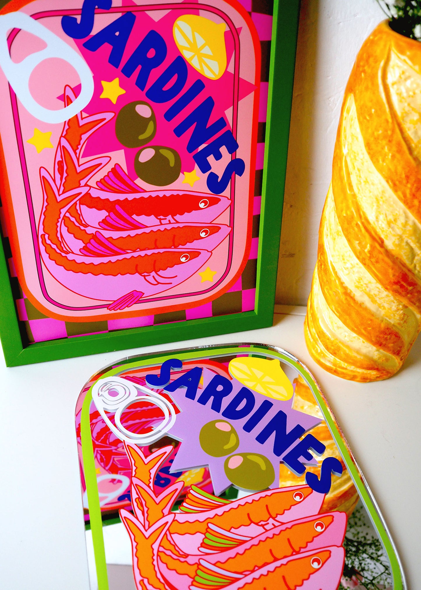 Sardines Tin Mirror