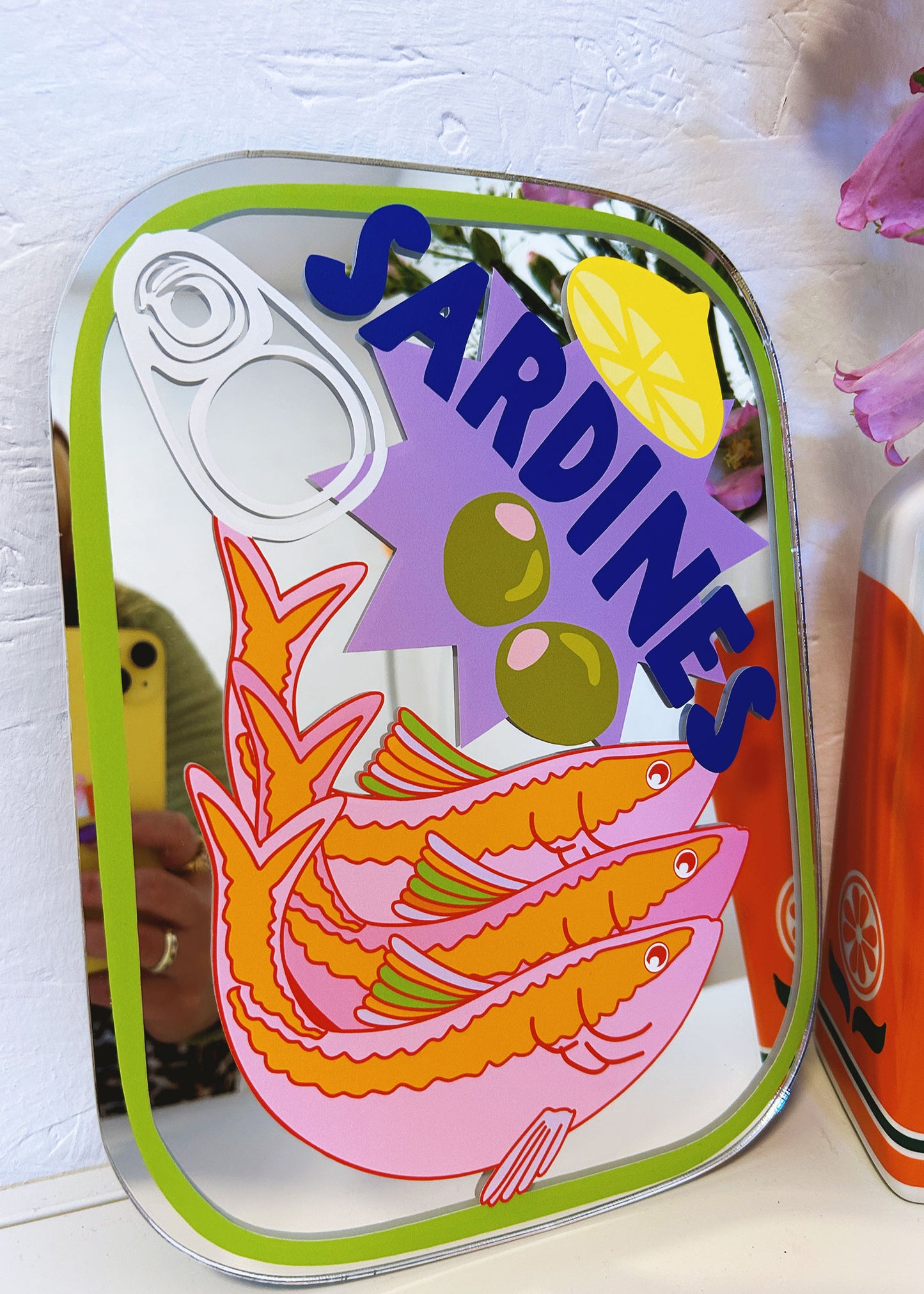 Sardines Tin Mirror