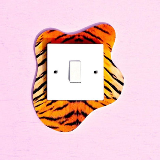 Tiger Print Light Switch Cover