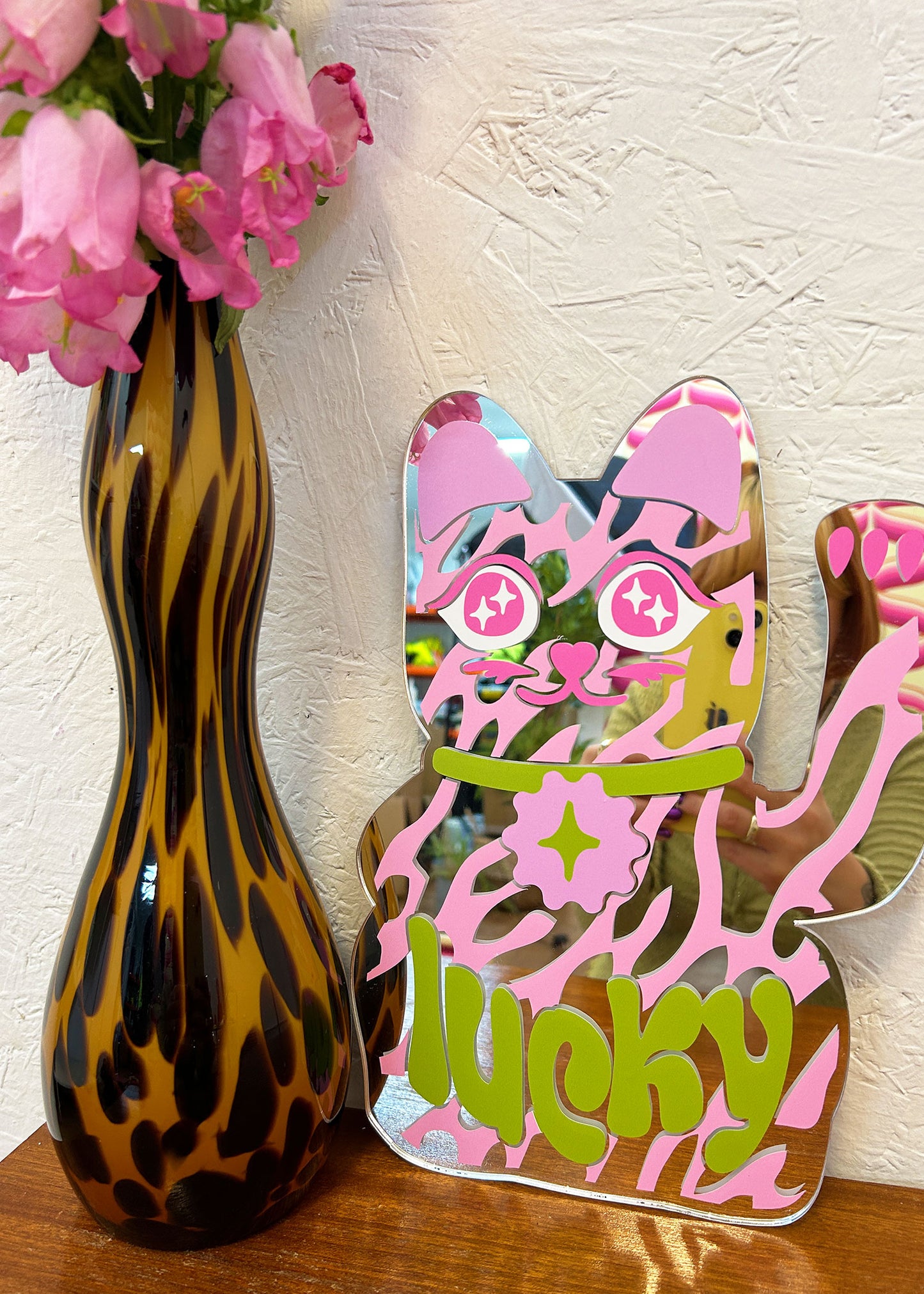 Lucky Cat Mirror