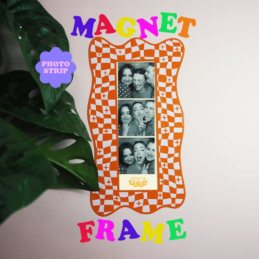Photo Booth Strip Magnetic Frame - Orange   - WS