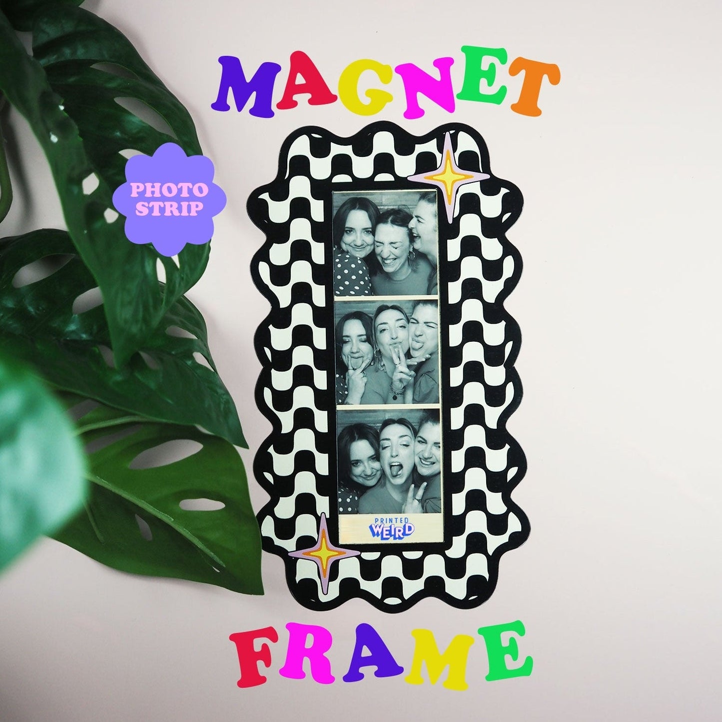 Photo Booth Strip Magnetic Frame - Monochrome   - WS