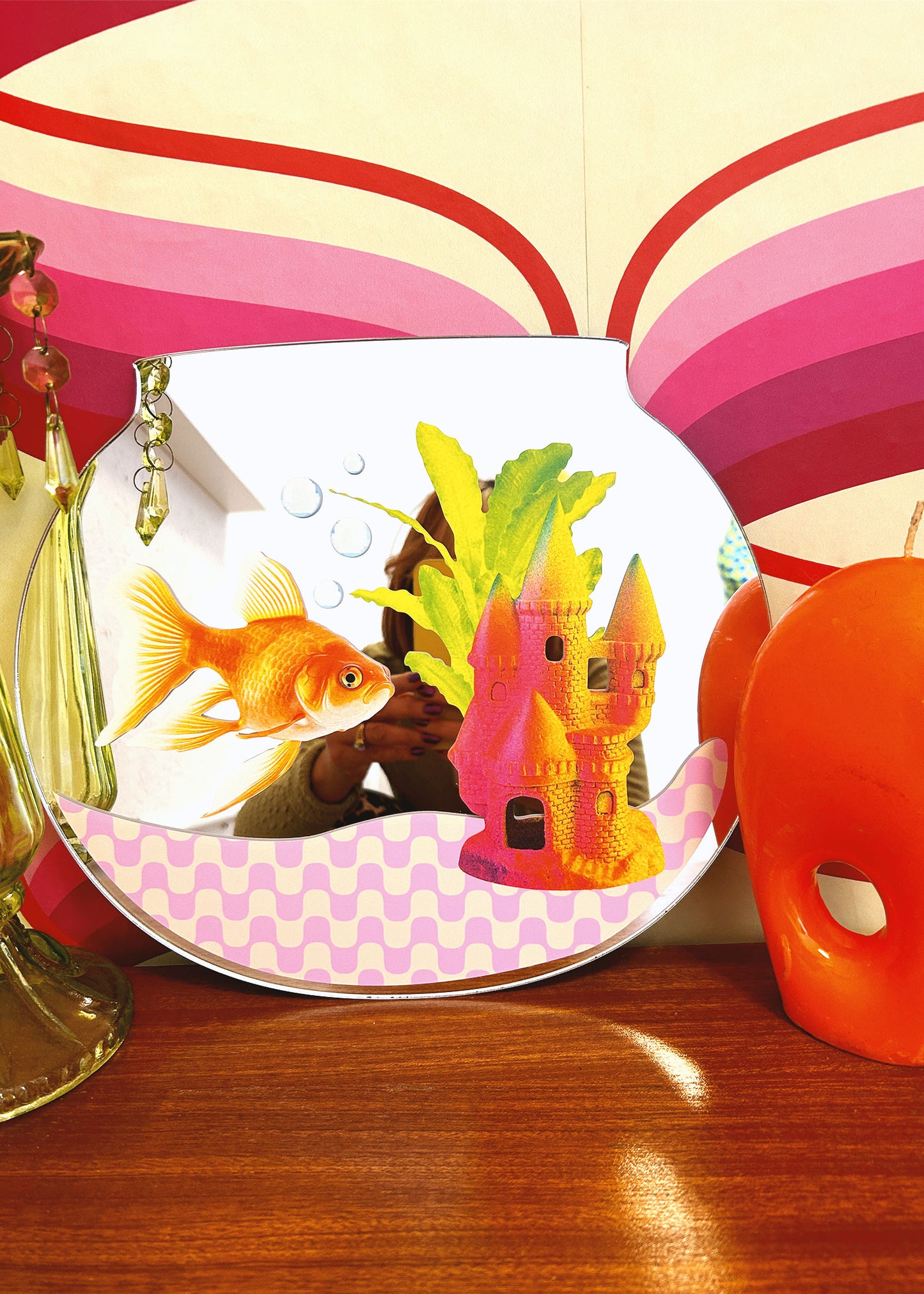 Goldfish Bowl Retro Mirror