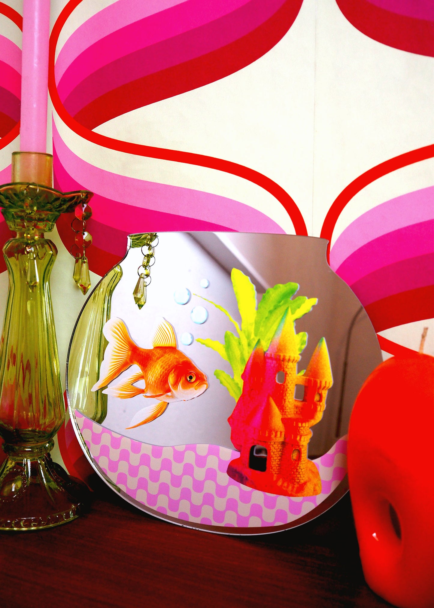 Goldfish Bowl Retro Mirror