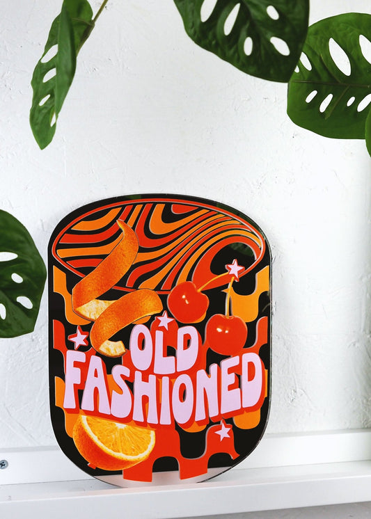 Old Fashioned Cocktail Mirror