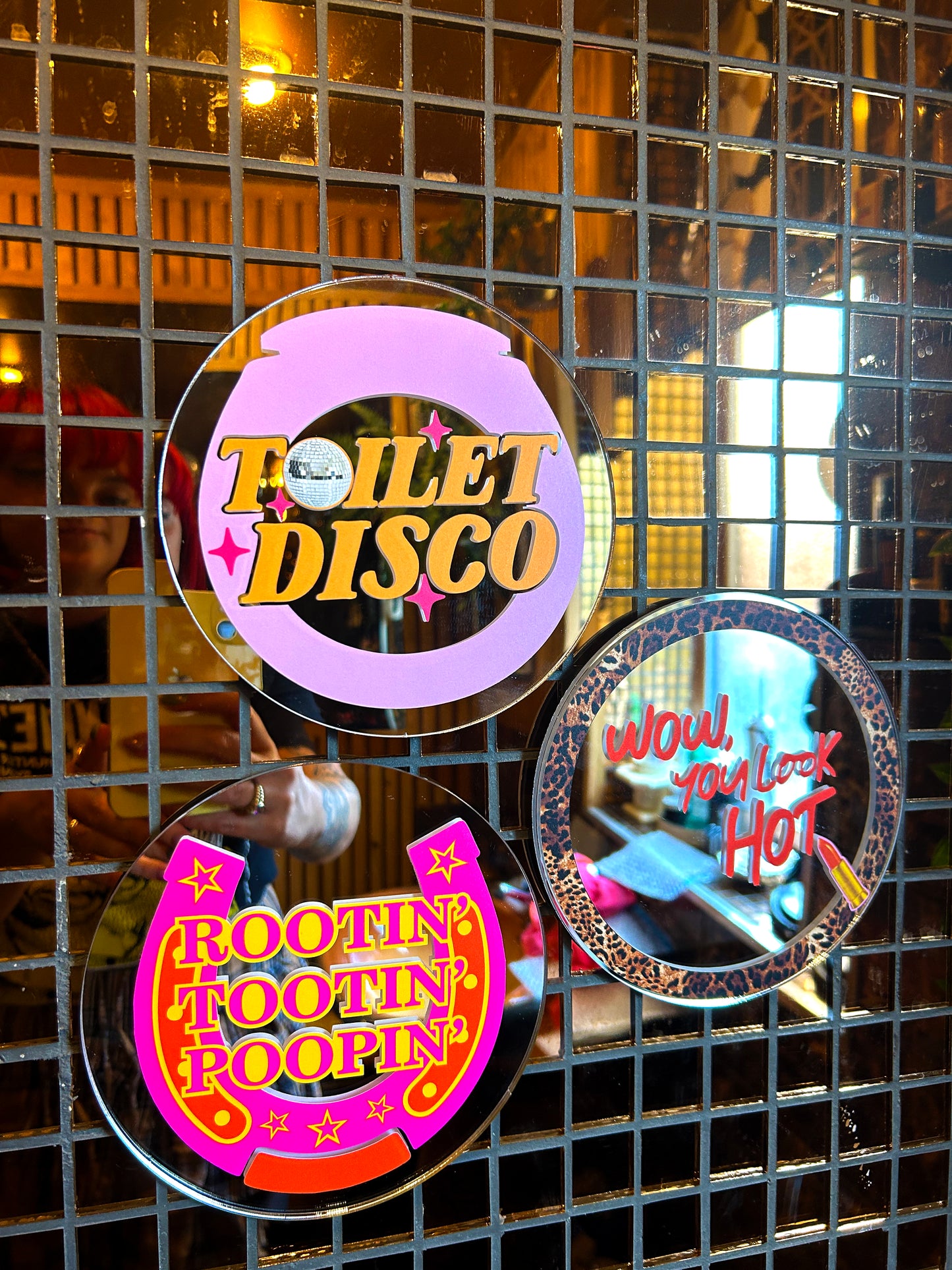 Toilet Disco Bathroom Mini Mirror