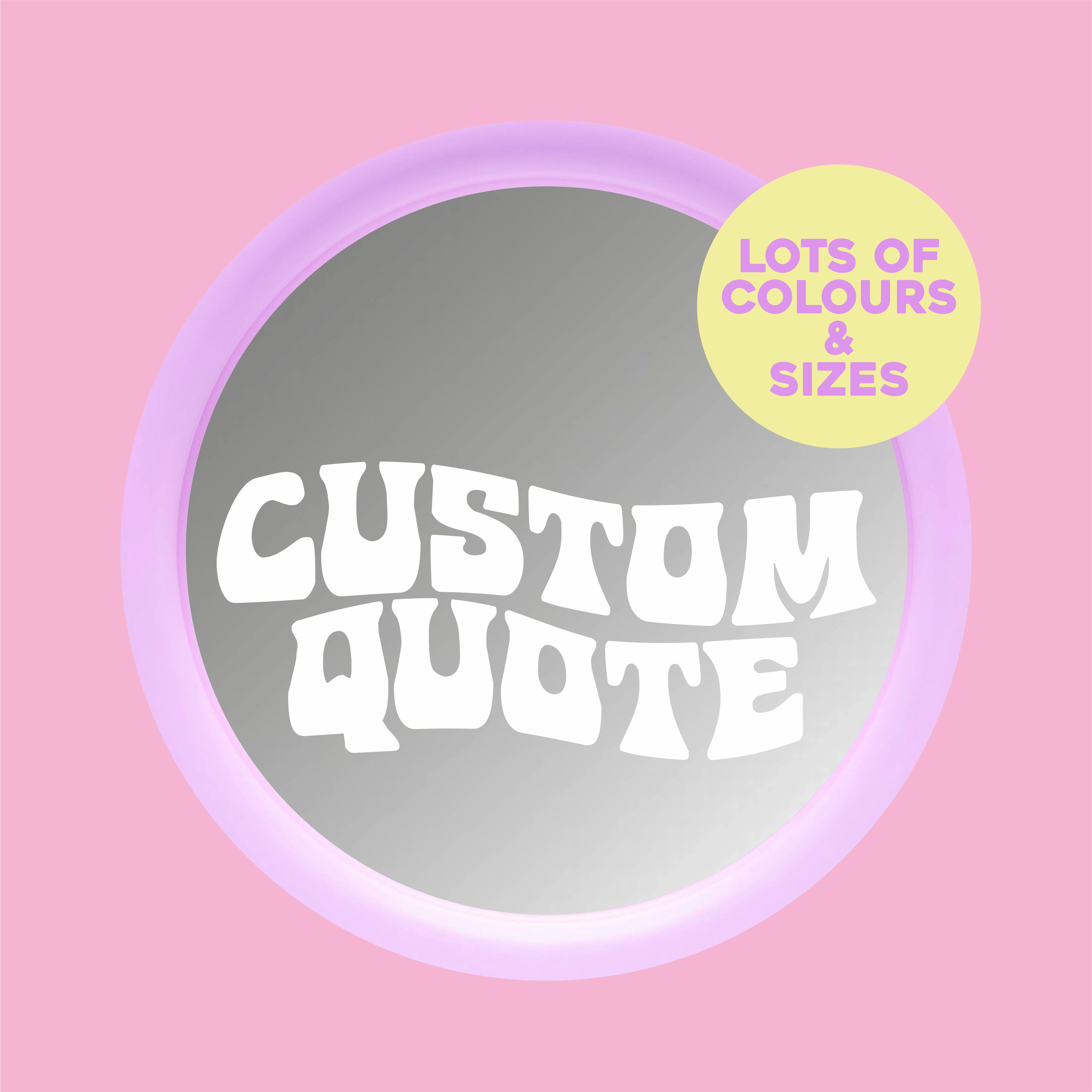 Custom Text #4 Vinyl Sticker – PrintedWeird