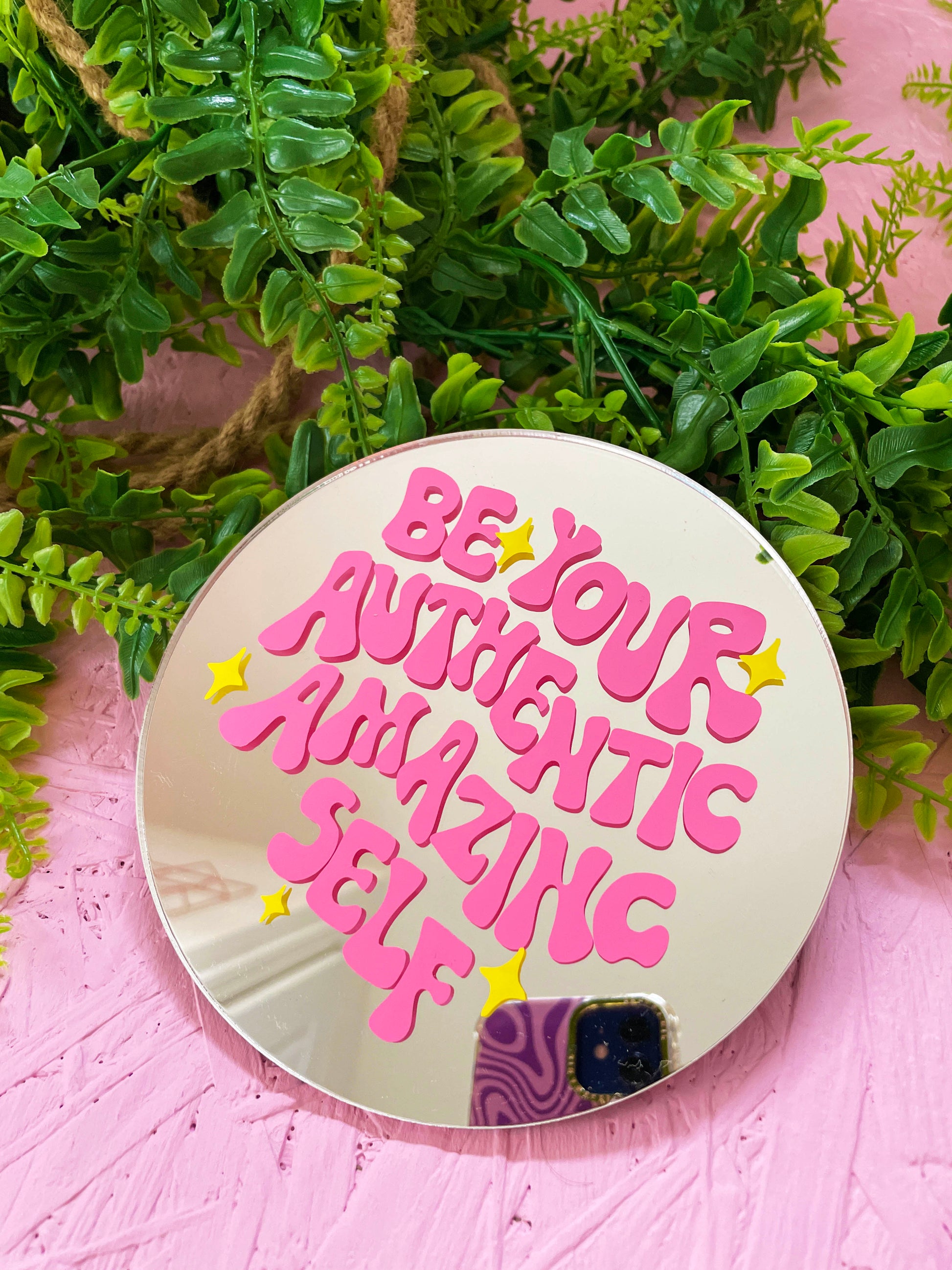 Authentic Self Disc Mirror - PrintedWeird