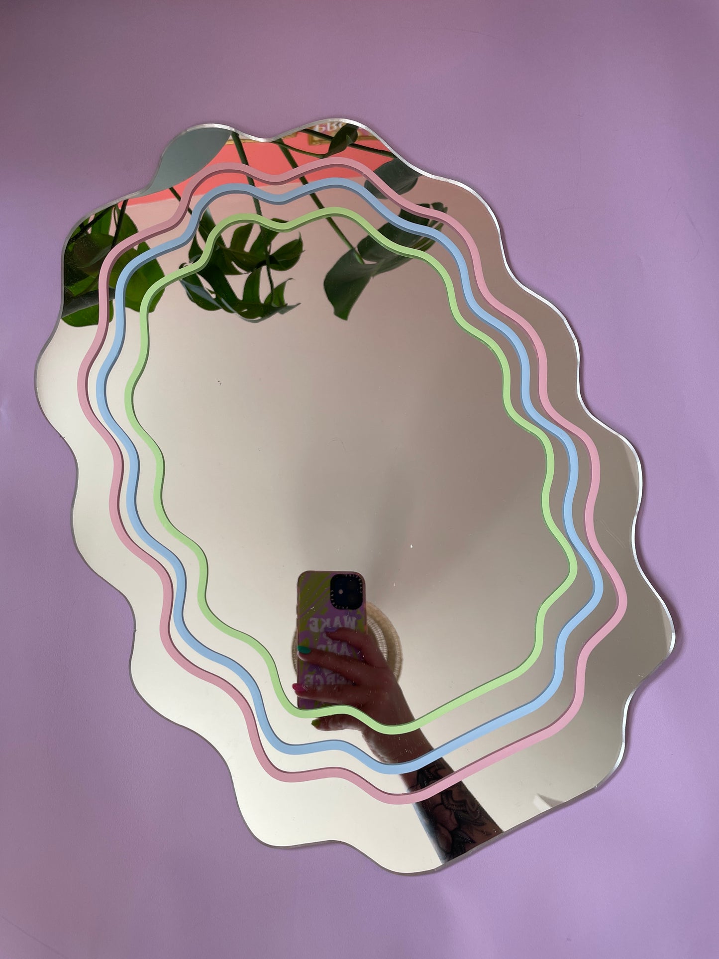 Pastel Wavy Mirror - PrintedWeird