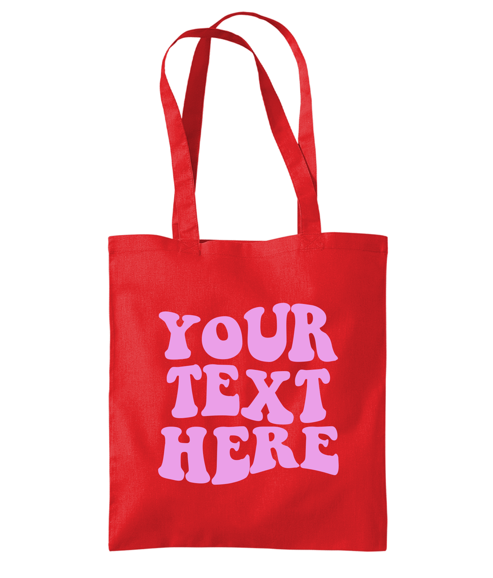 Custom Retro Text Tote Bag - PrintedWeird