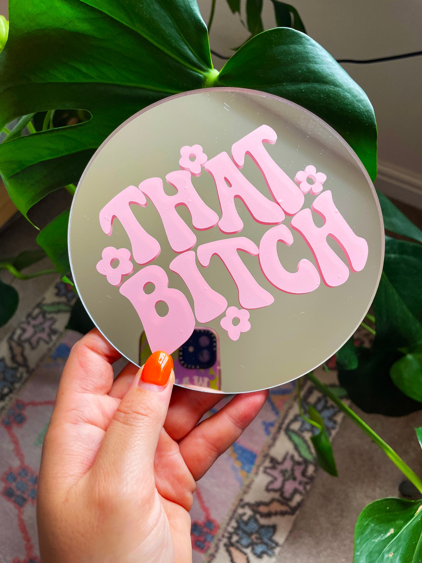 That Bitch Disc Mirror - PrintedWeird