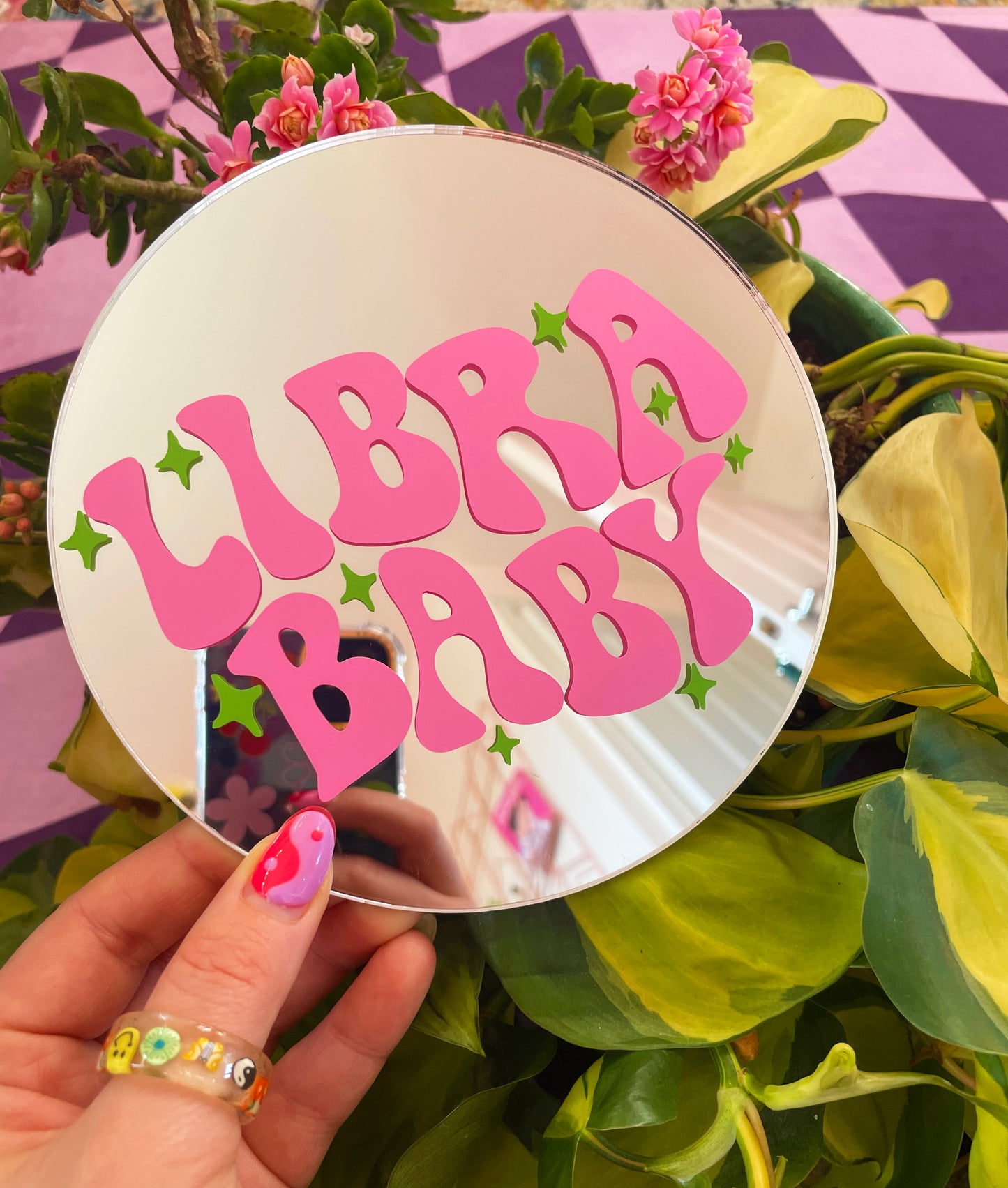 Libra Baby Disc Mirror - PrintedWeird