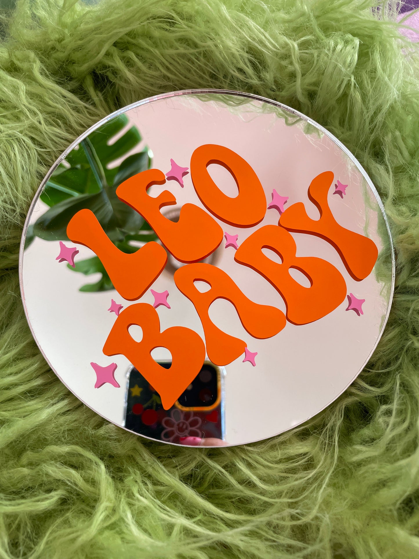 Leo Baby Disc Mirror - PrintedWeird