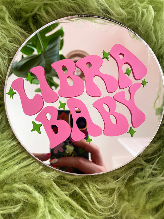 Libra Baby Disc Mirror - PrintedWeird