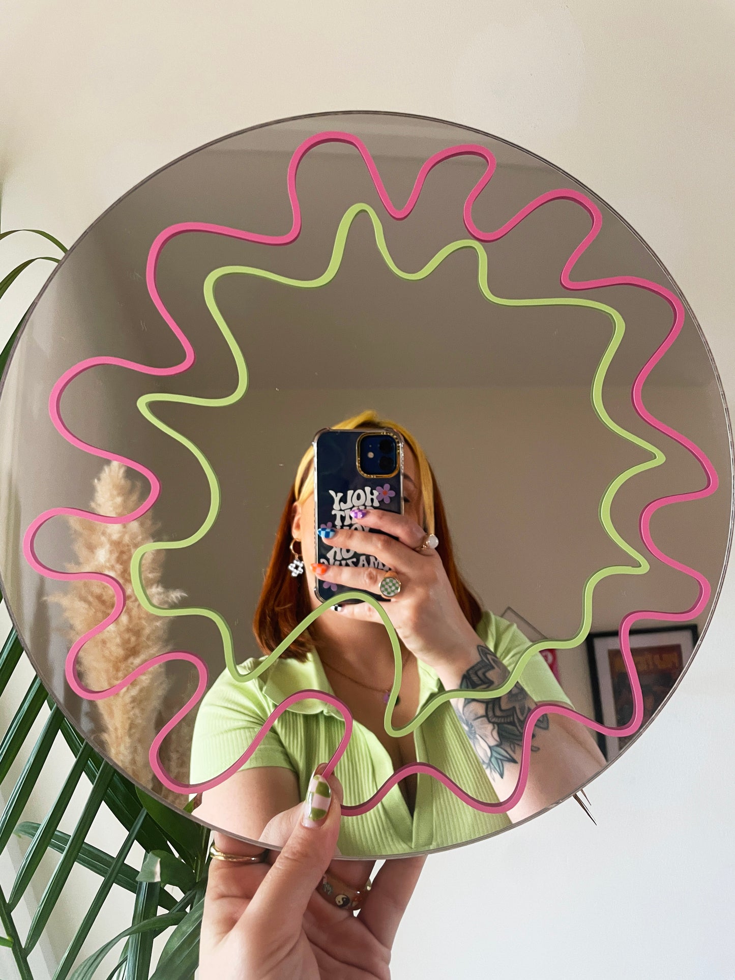 Squiggle Circle Mirror - PrintedWeird