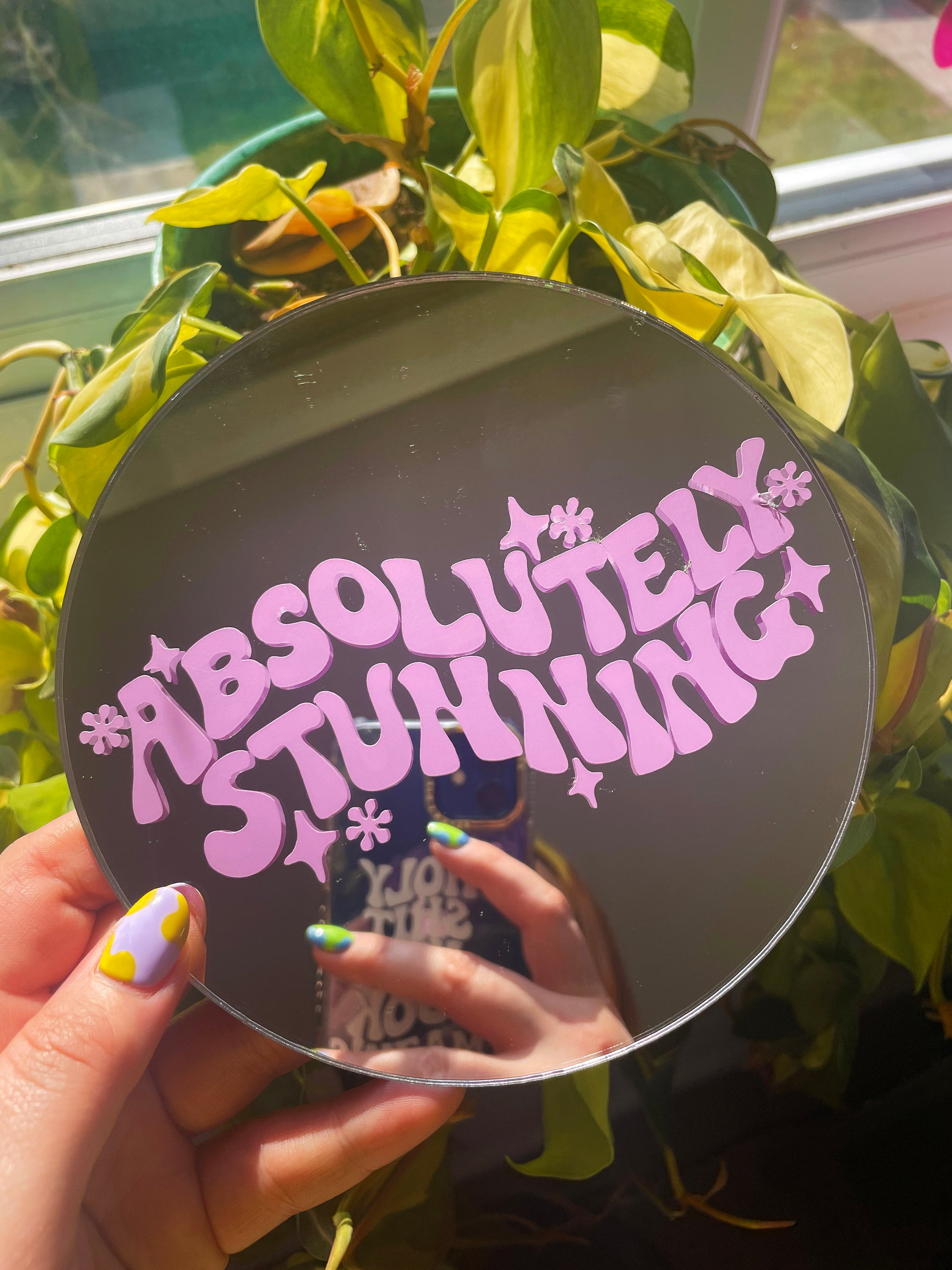 Absolutely Stunning Disc Mirror - PrintedWeird