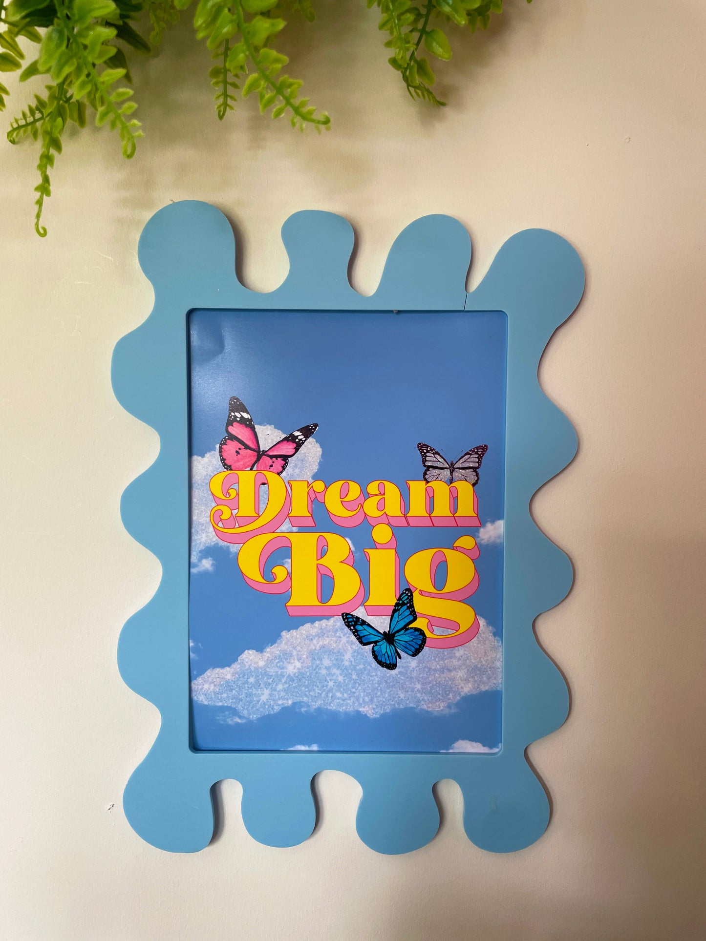 Candy Blue Wall Print Frame - PrintedWeird