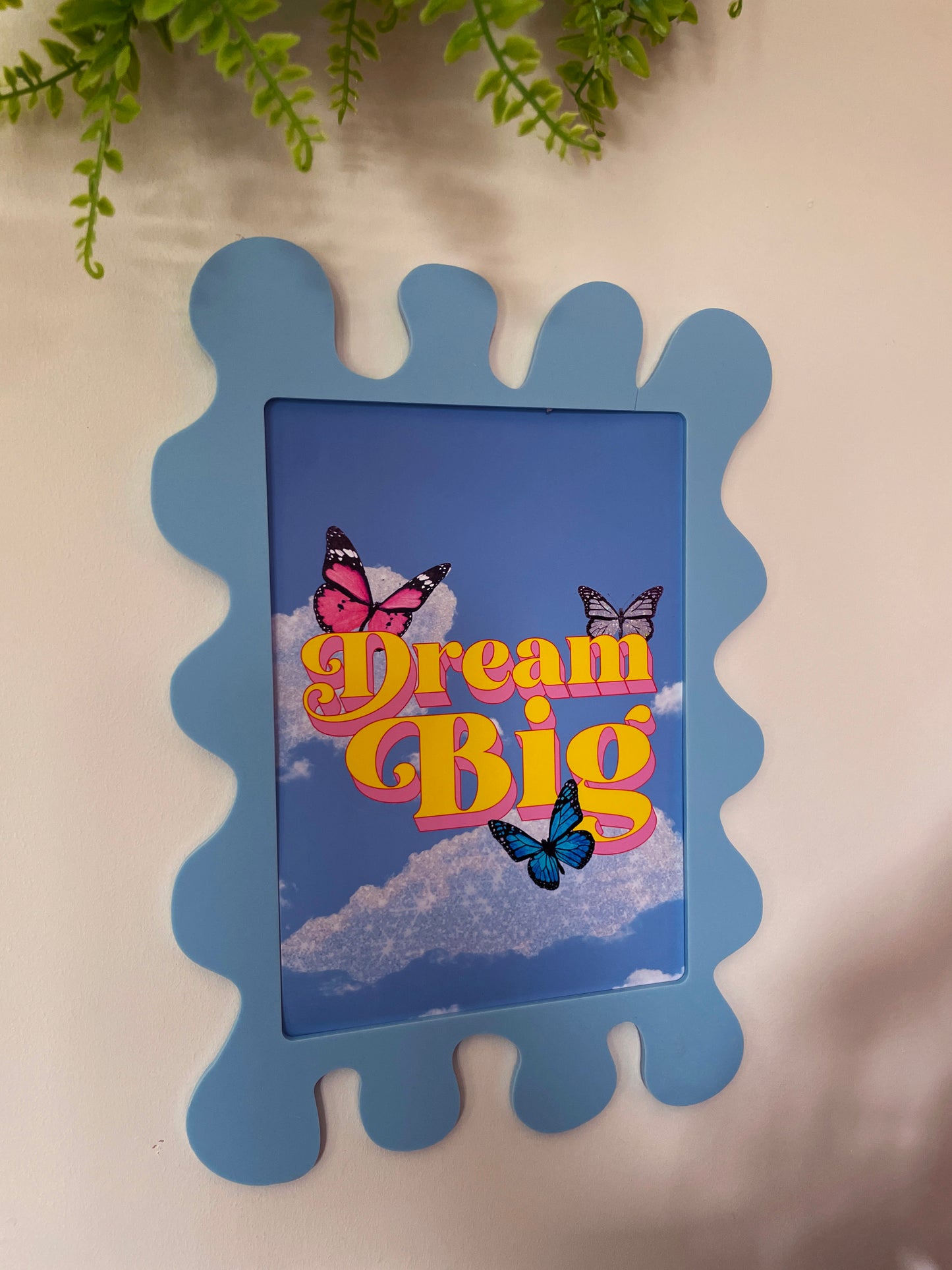 Candy Blue Wall Print Frame - PrintedWeird