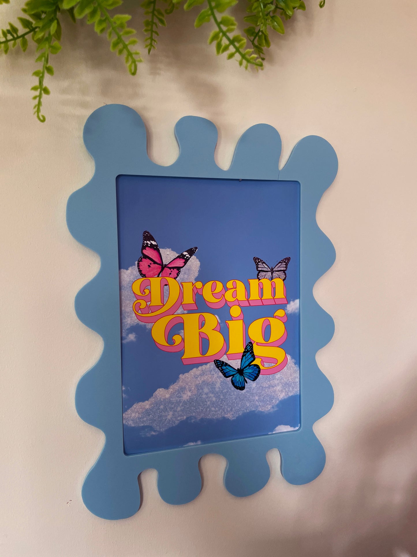 Candy Blue Wall Print Frame - PrintedWeird
