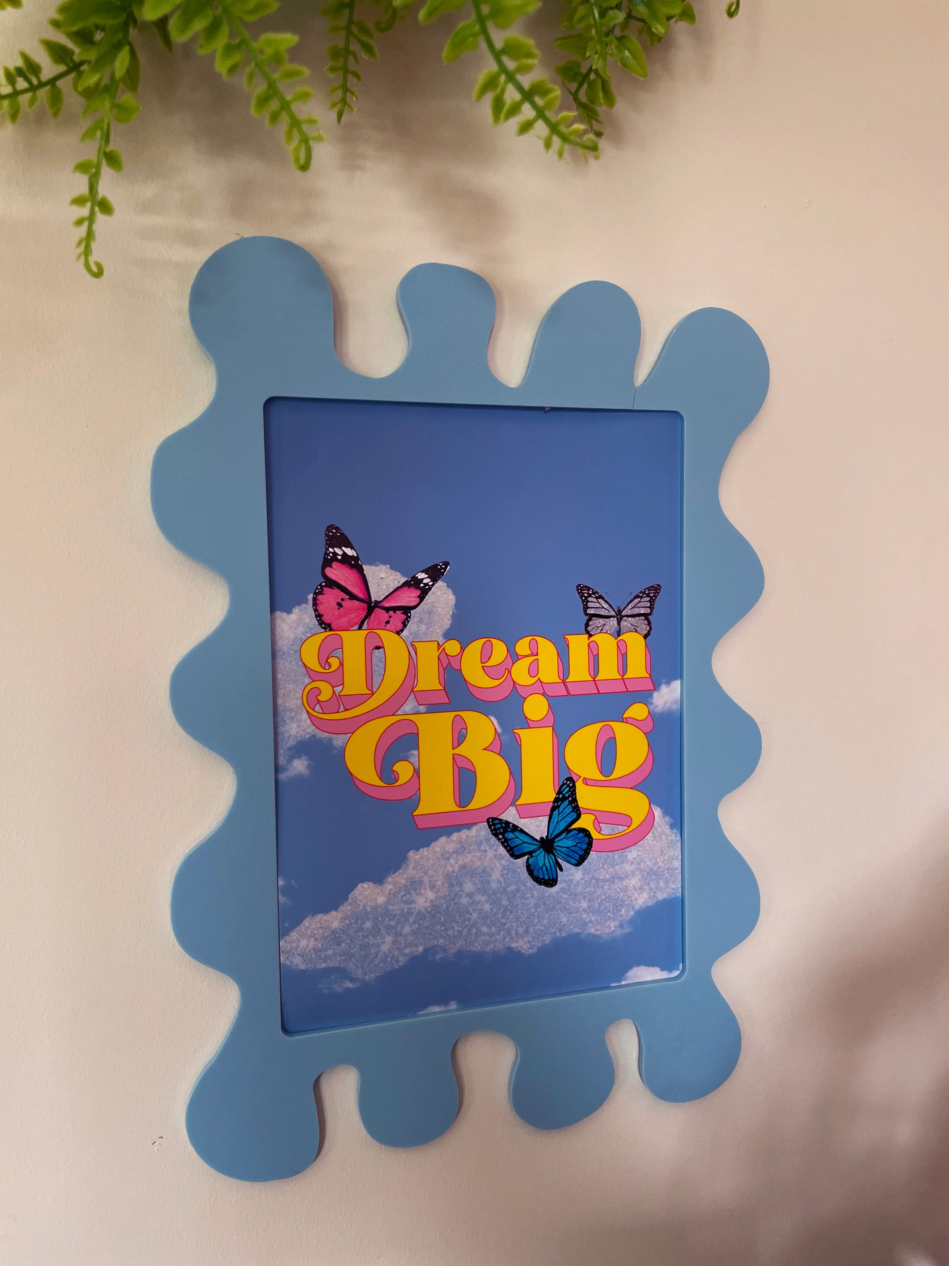 Candy Blue Wall Print Frame - PrintedWeird