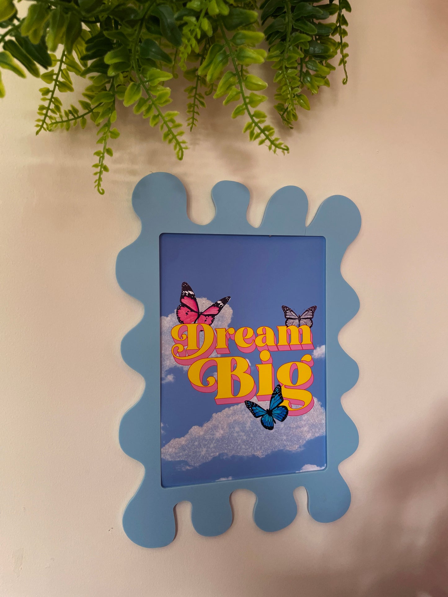 Candy Blue Wall Print Frame - PrintedWeird