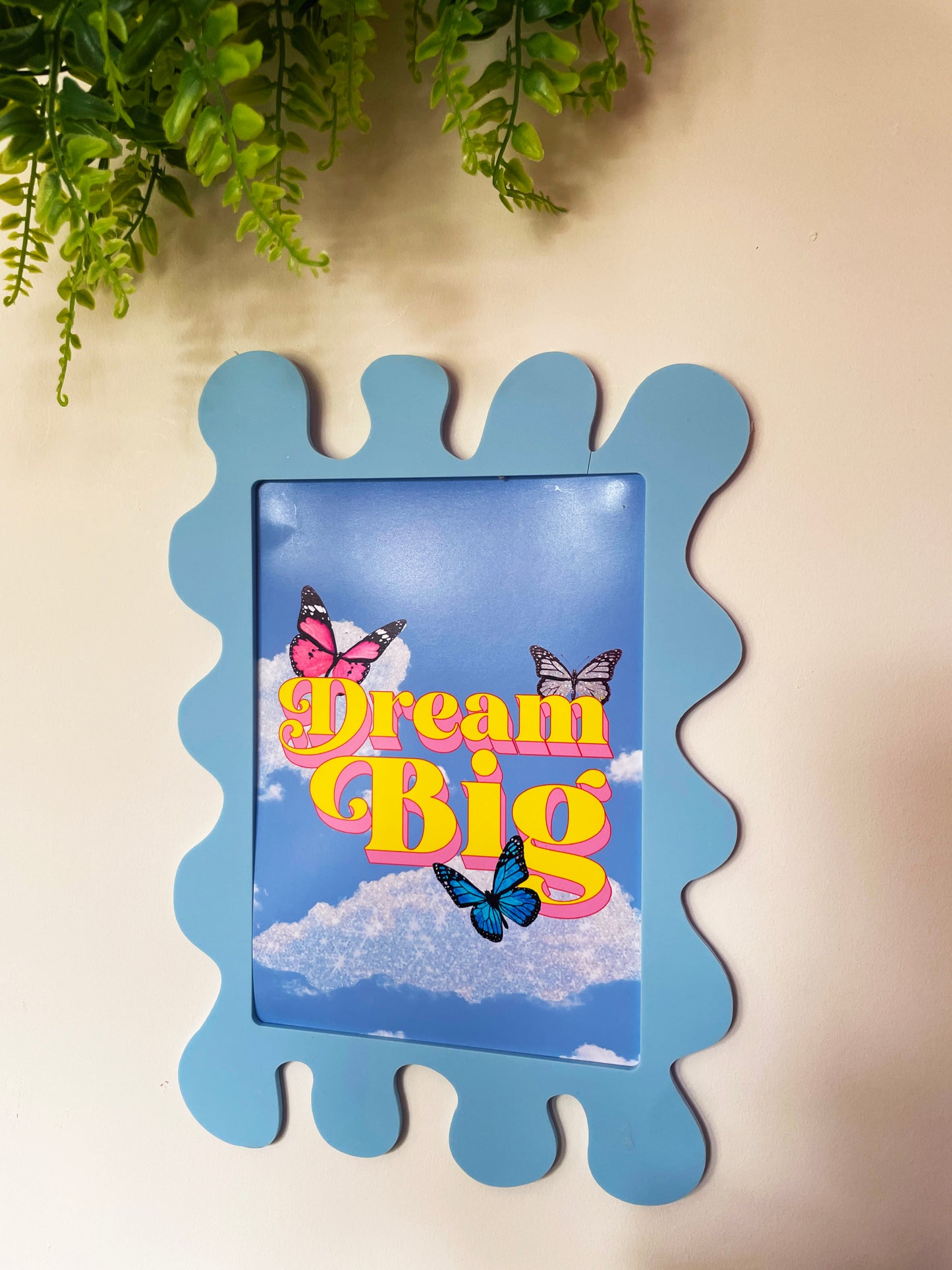 Candy Blue Wall Print Frame - PrintedWeird