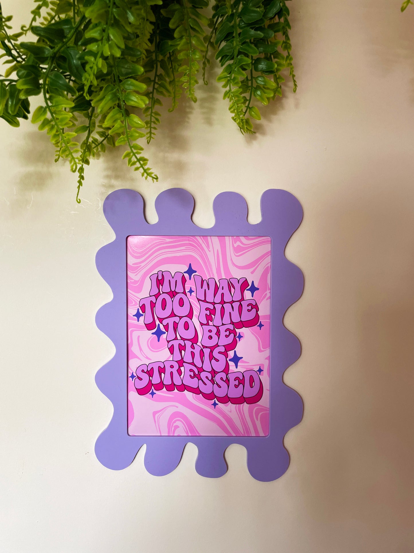 Palma Violet Wall Print Frame - PrintedWeird