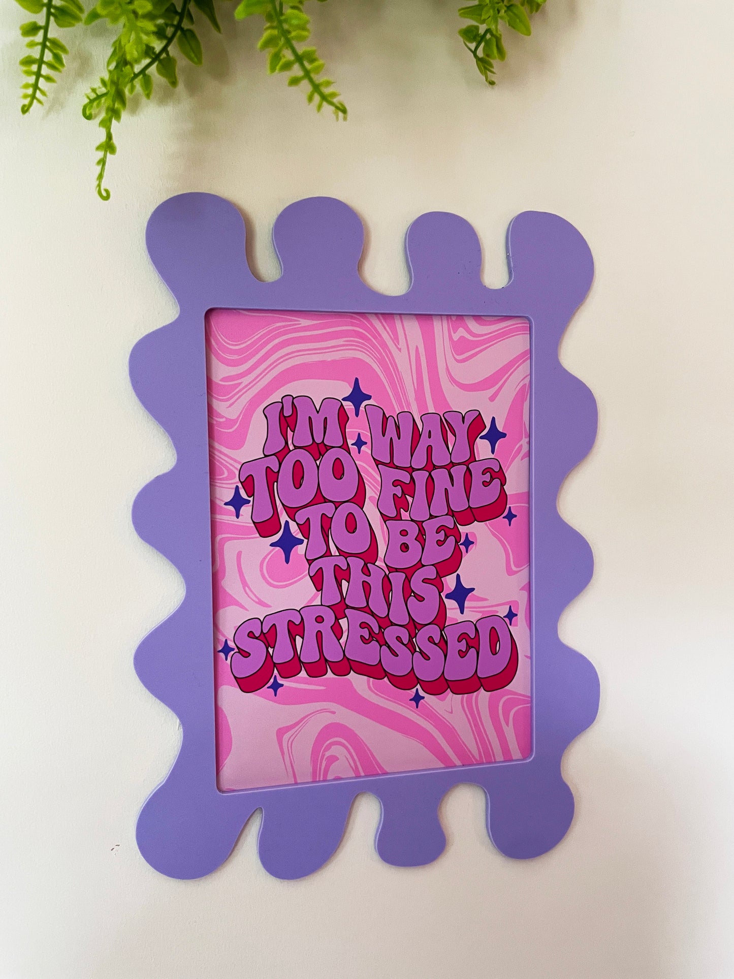 Palma Violet Wall Print Frame - PrintedWeird