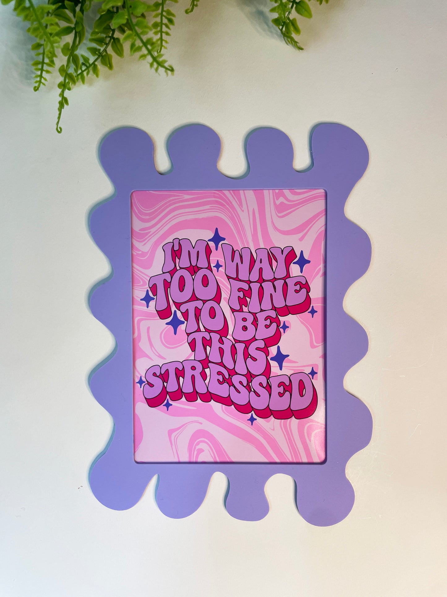Palma Violet Wall Print Frame - PrintedWeird