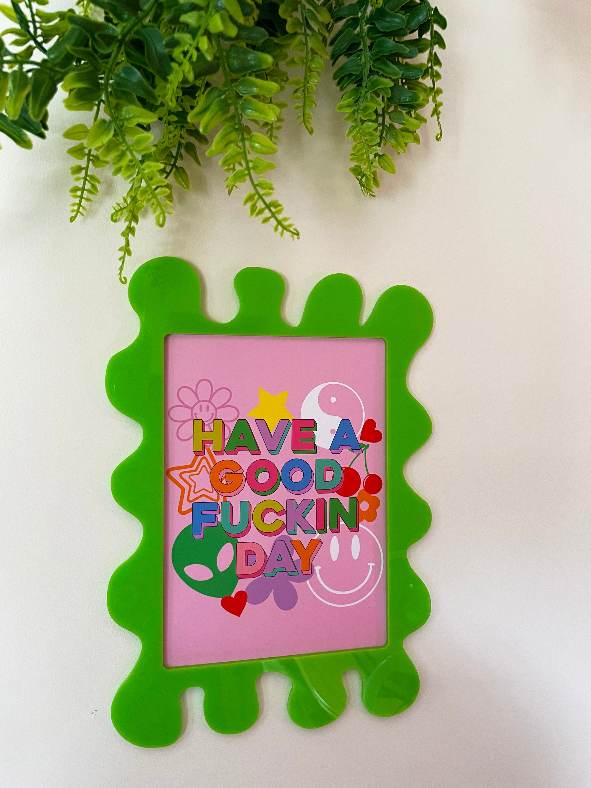 Lime Wall Print Frame - PrintedWeird