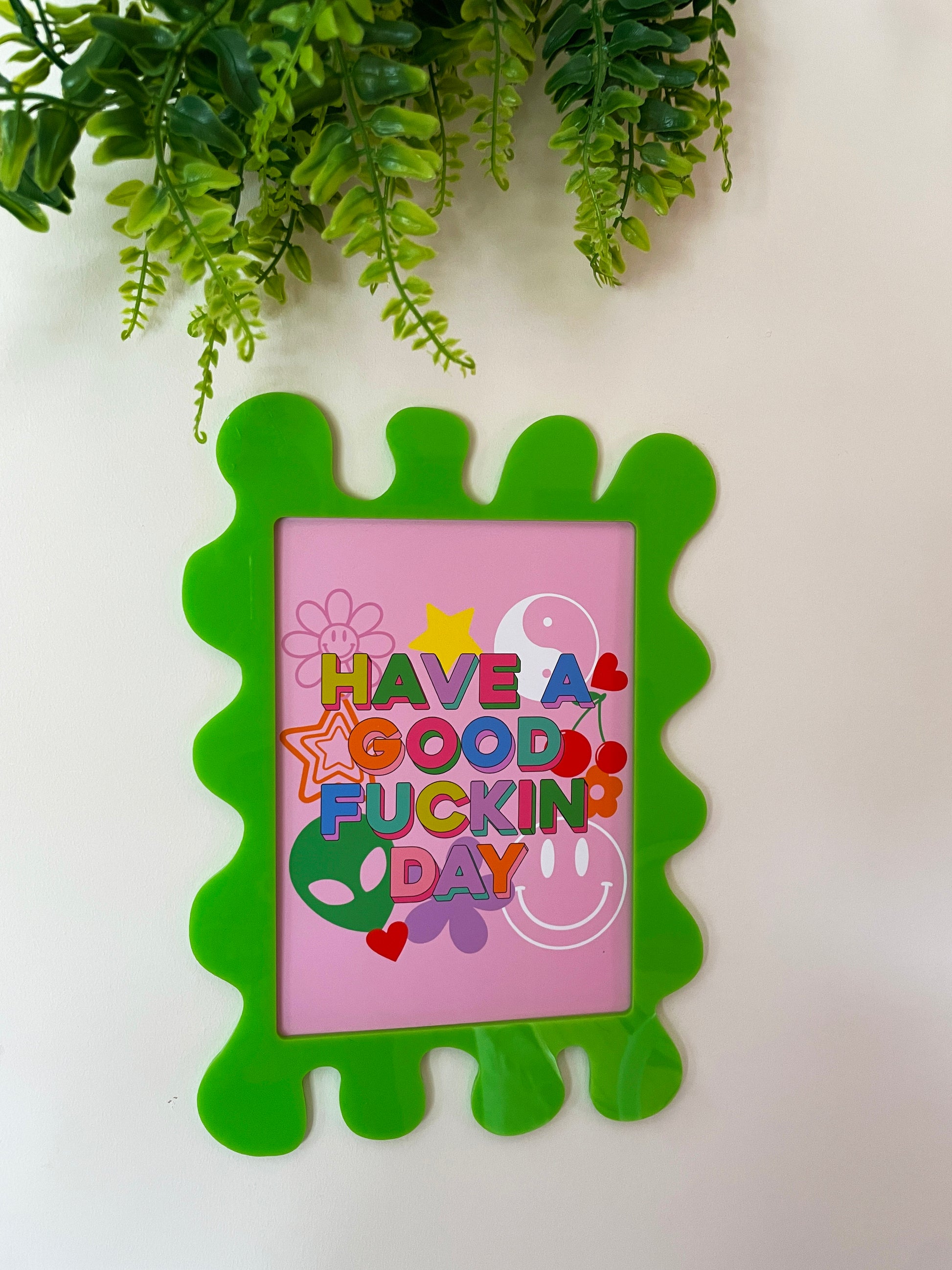 Lime Wall Print Frame - PrintedWeird