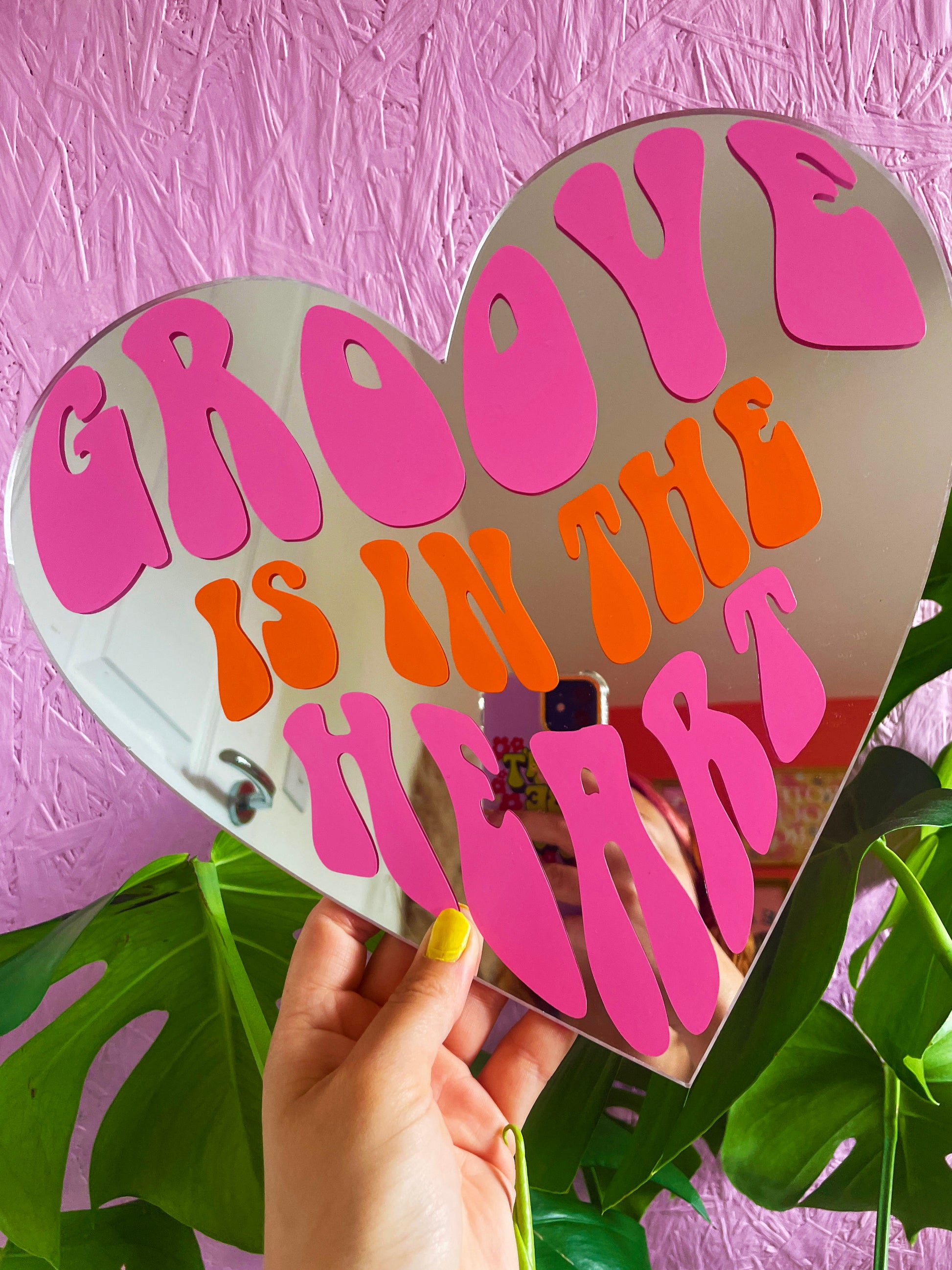 Groove Is In The Heart Mirror - PrintedWeird