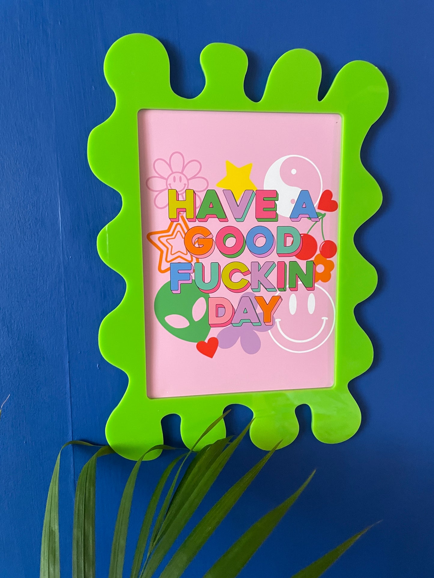 Lime Wall Print Frame - PrintedWeird