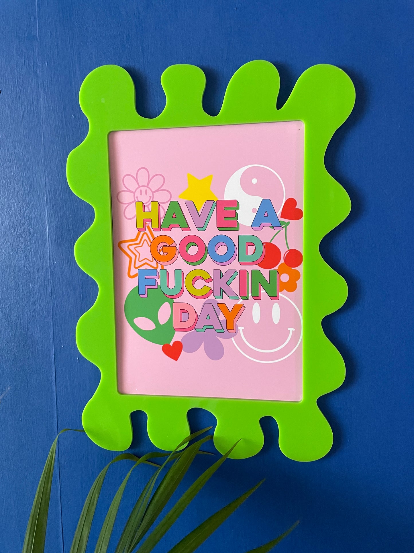 Lime Wall Print Frame - PrintedWeird