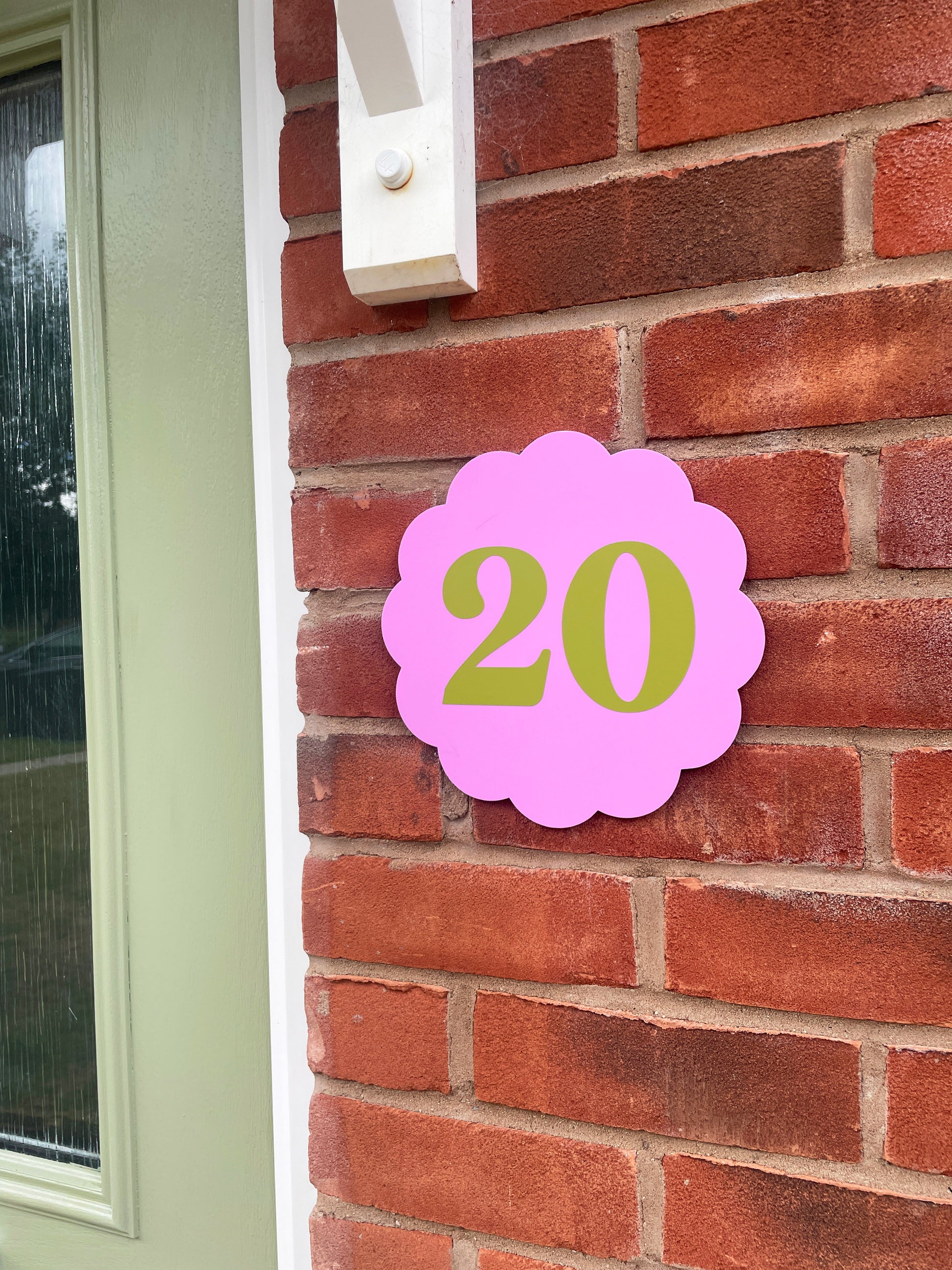 House Number Sign - Customise Colour & Number - PrintedWeird