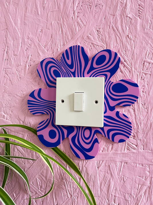 Electric Psychedelic Wavy Light Switch Cover - PrintedWeird