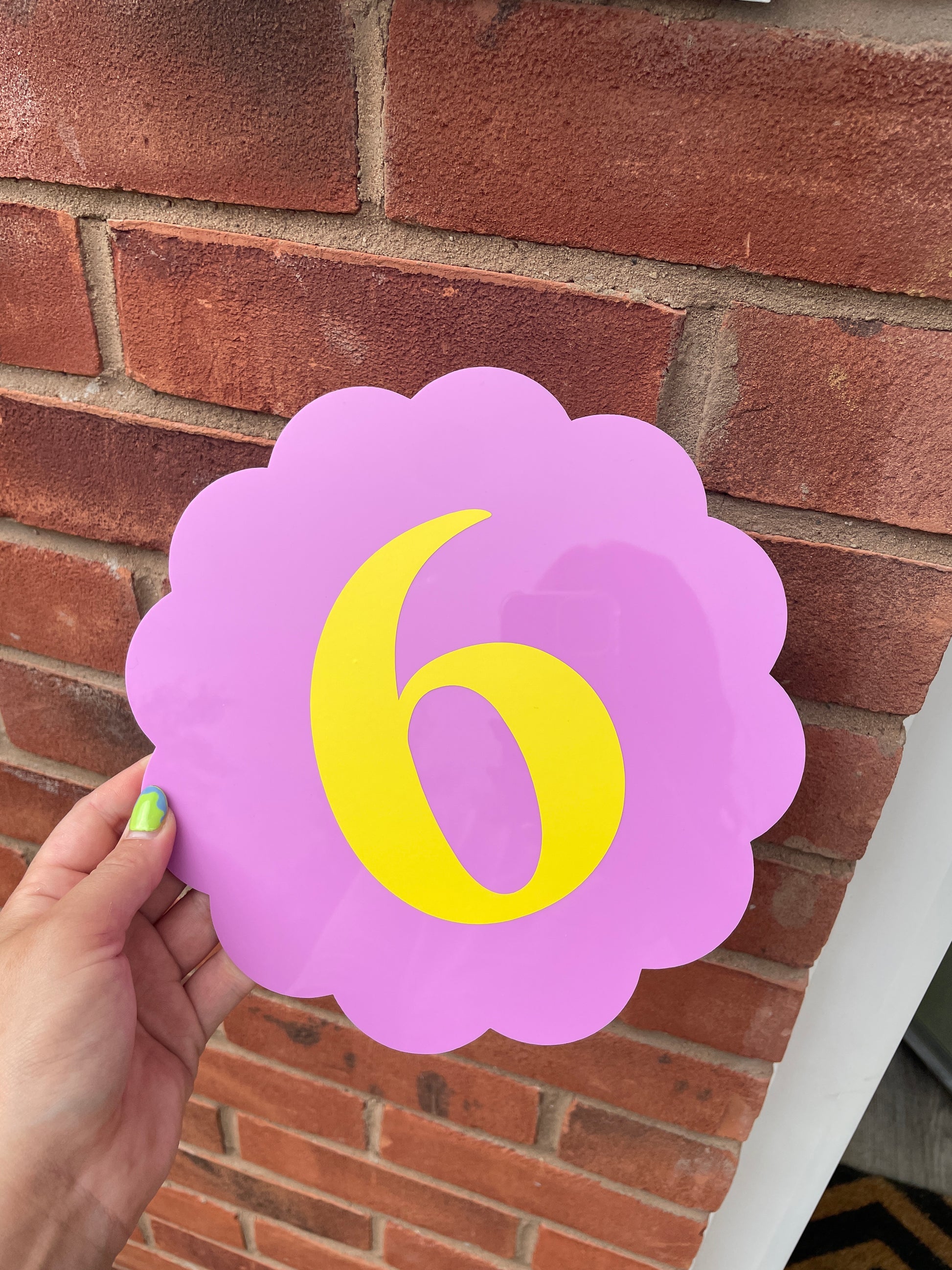 House Number Sign - Customise Colour & Number - PrintedWeird