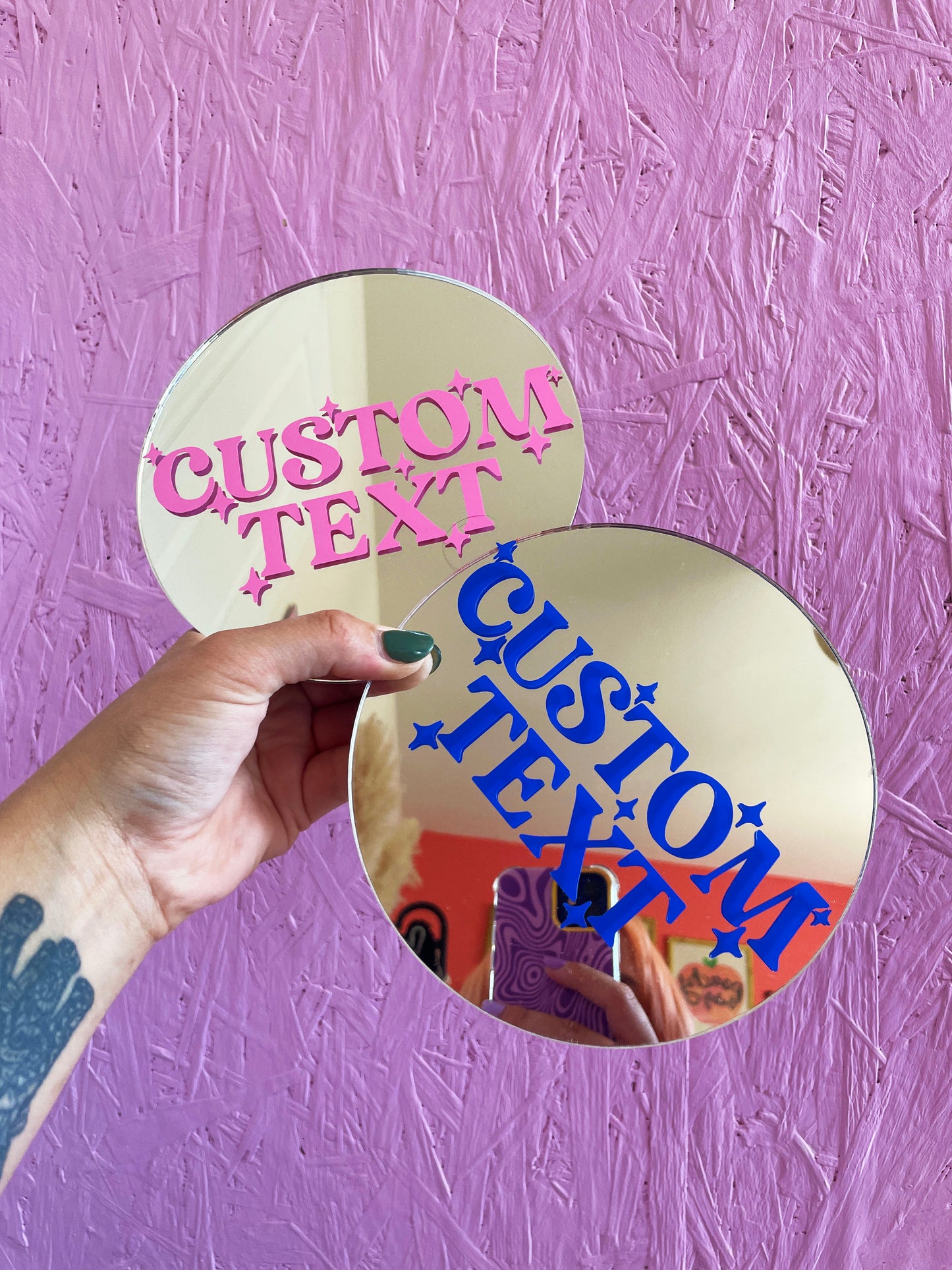 Custom Mini Disc Mirror - PrintedWeird