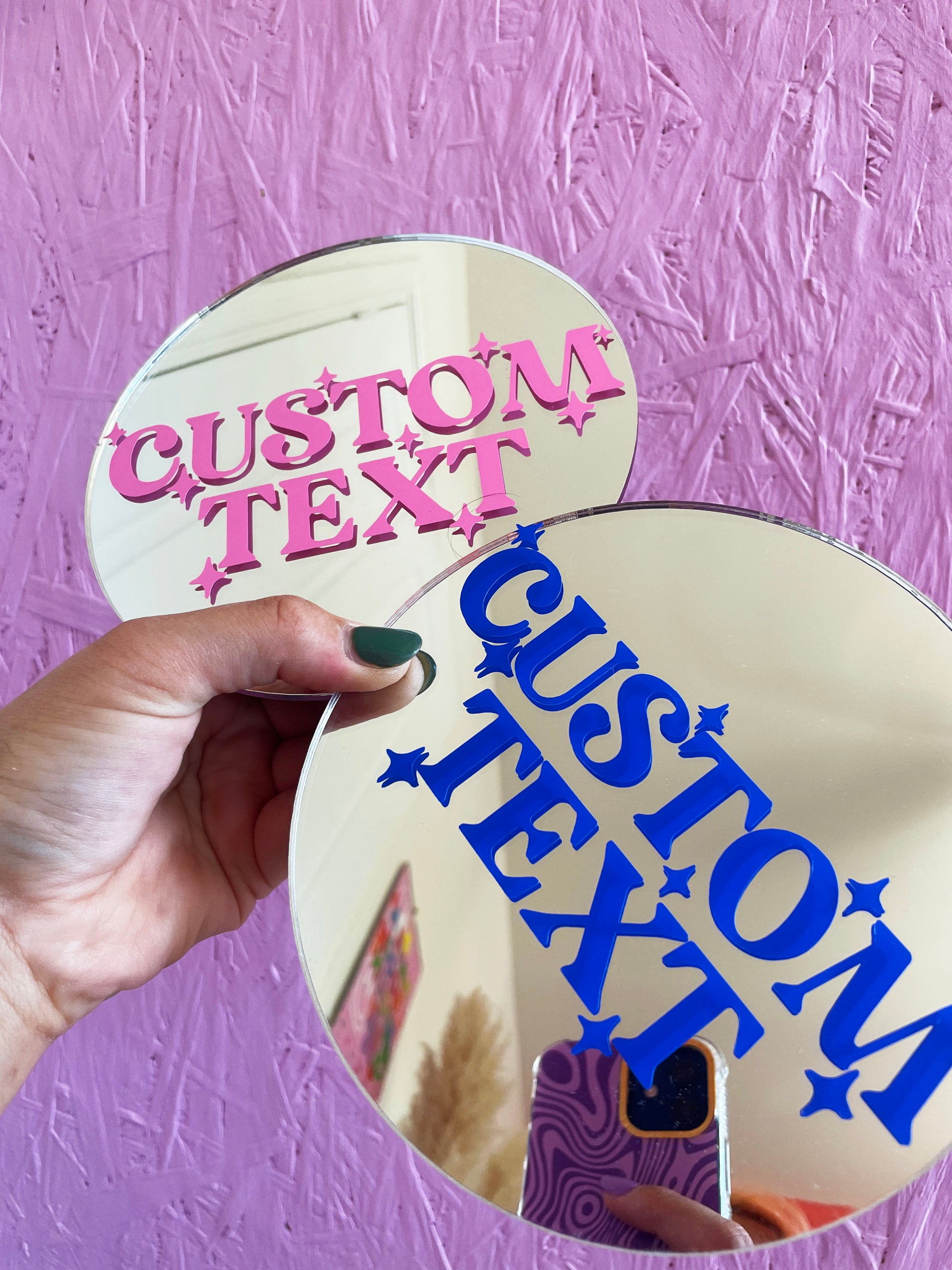 Custom Mini Disc Mirror - PrintedWeird