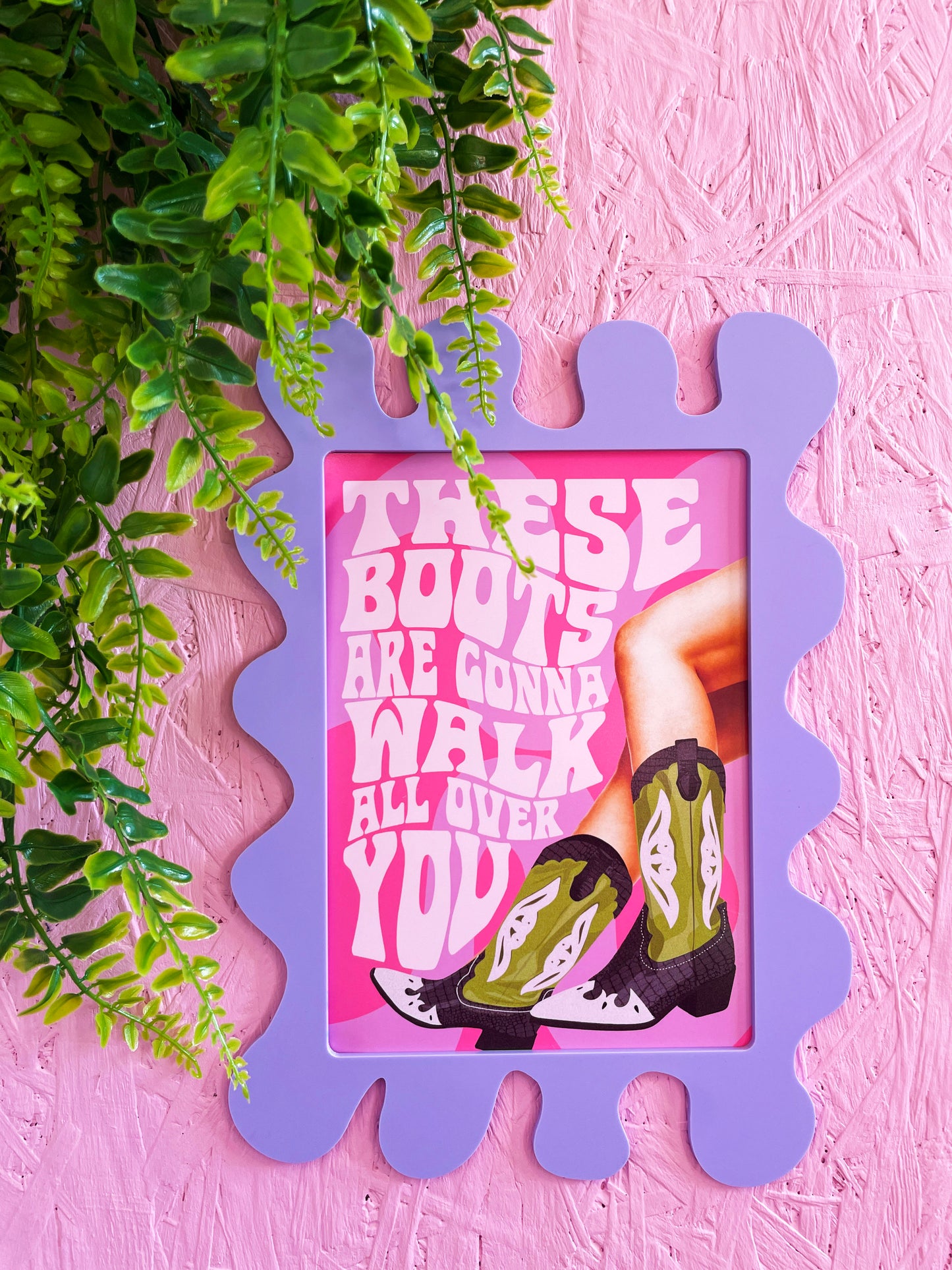 Palma Violet Wall Print Frame - PrintedWeird