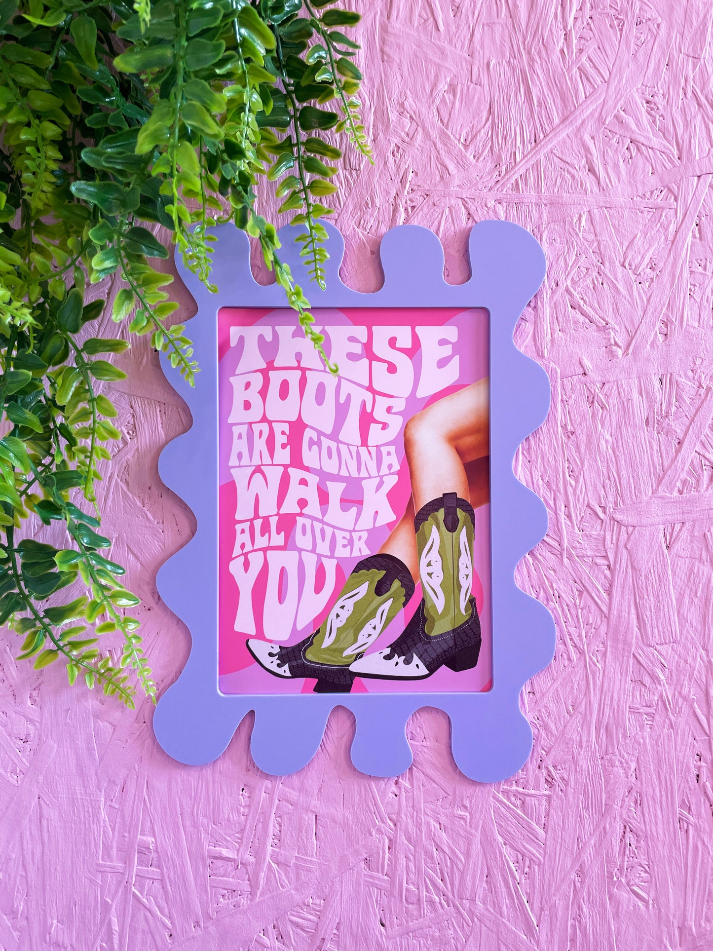 Palma Violet Wall Print Frame - PrintedWeird