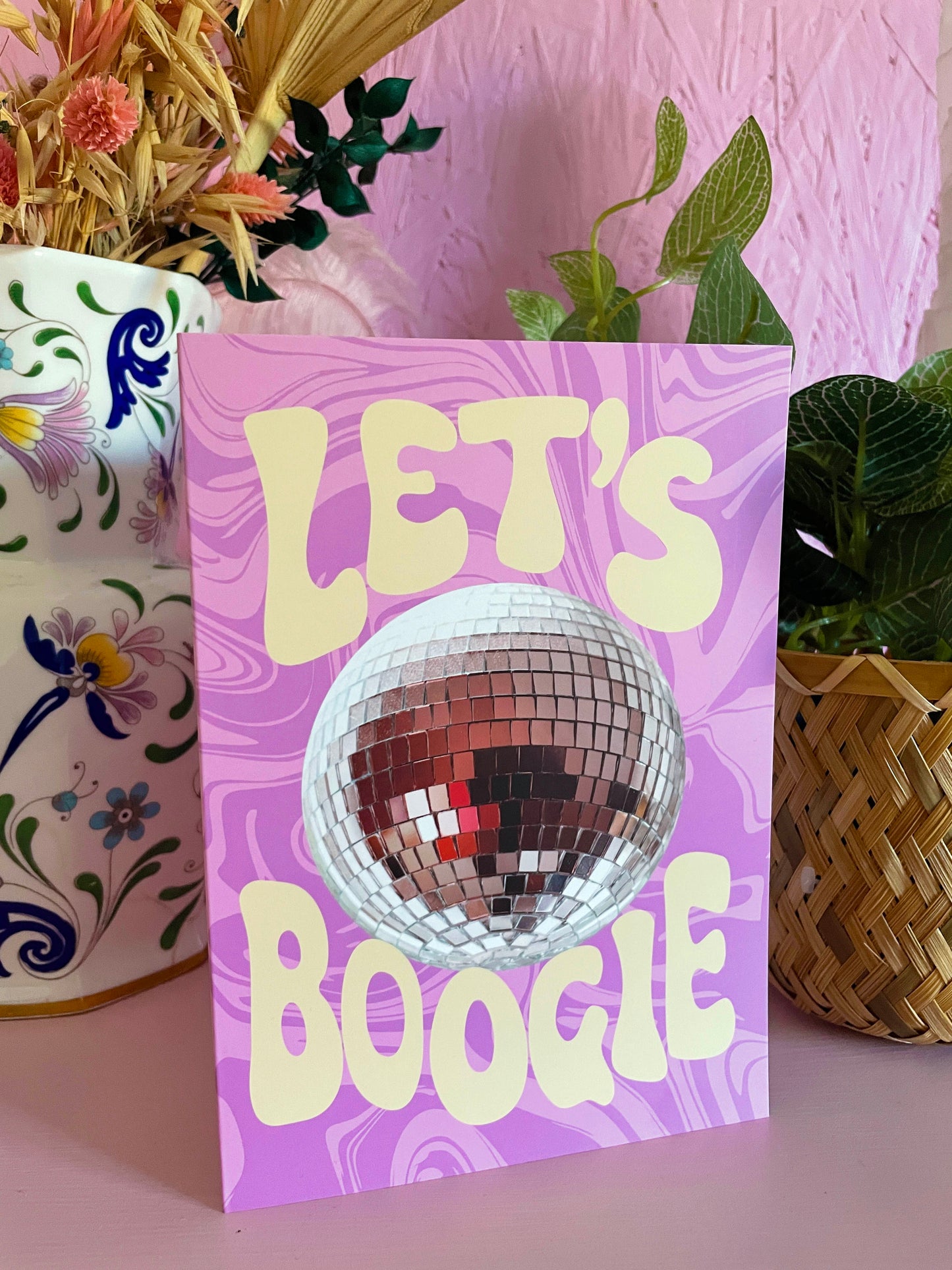 Let's Boogie Greeting Card - PrintedWeird