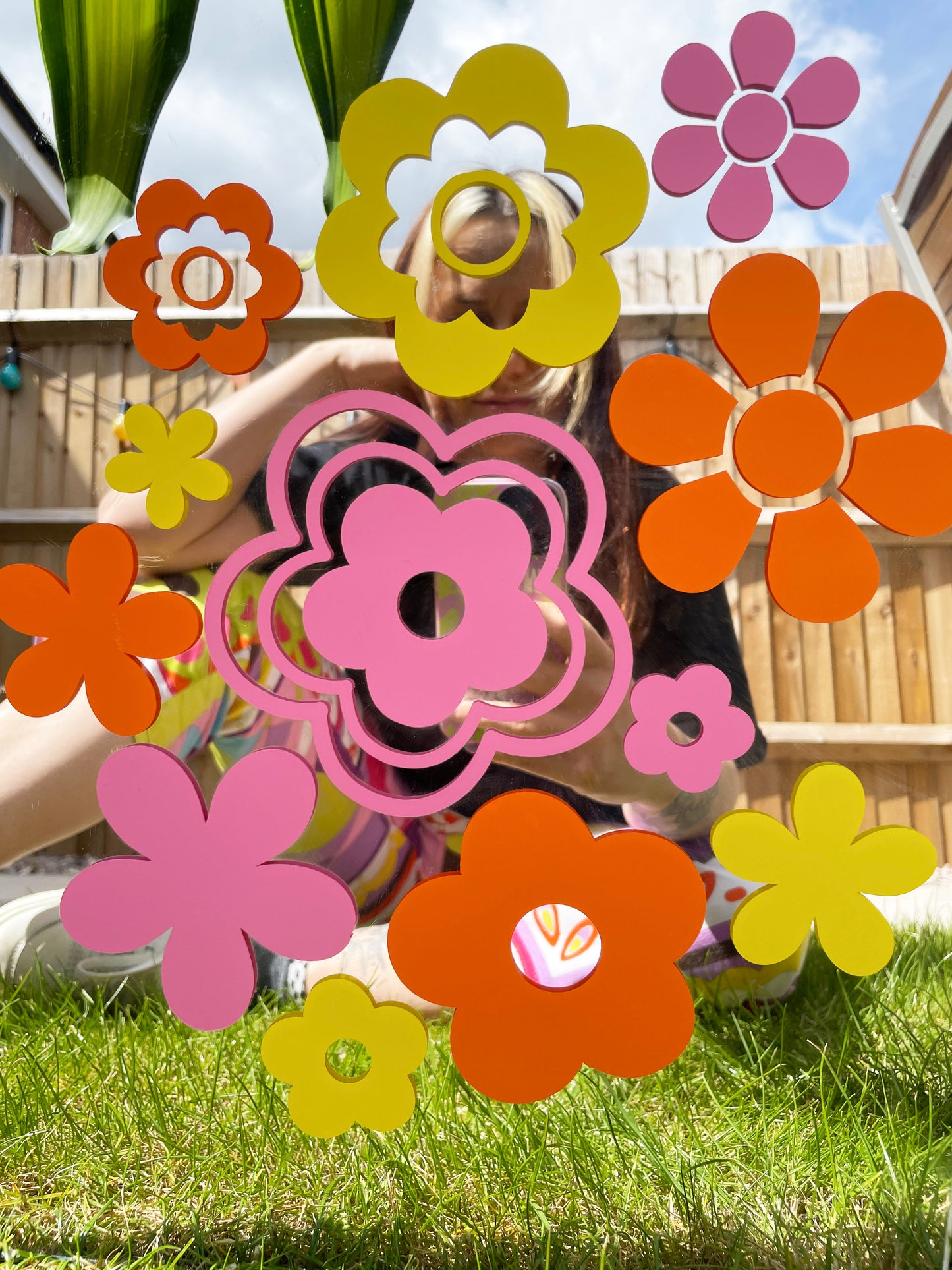 Sunset Flower Bundle - Vinyl Sticker - PrintedWeird