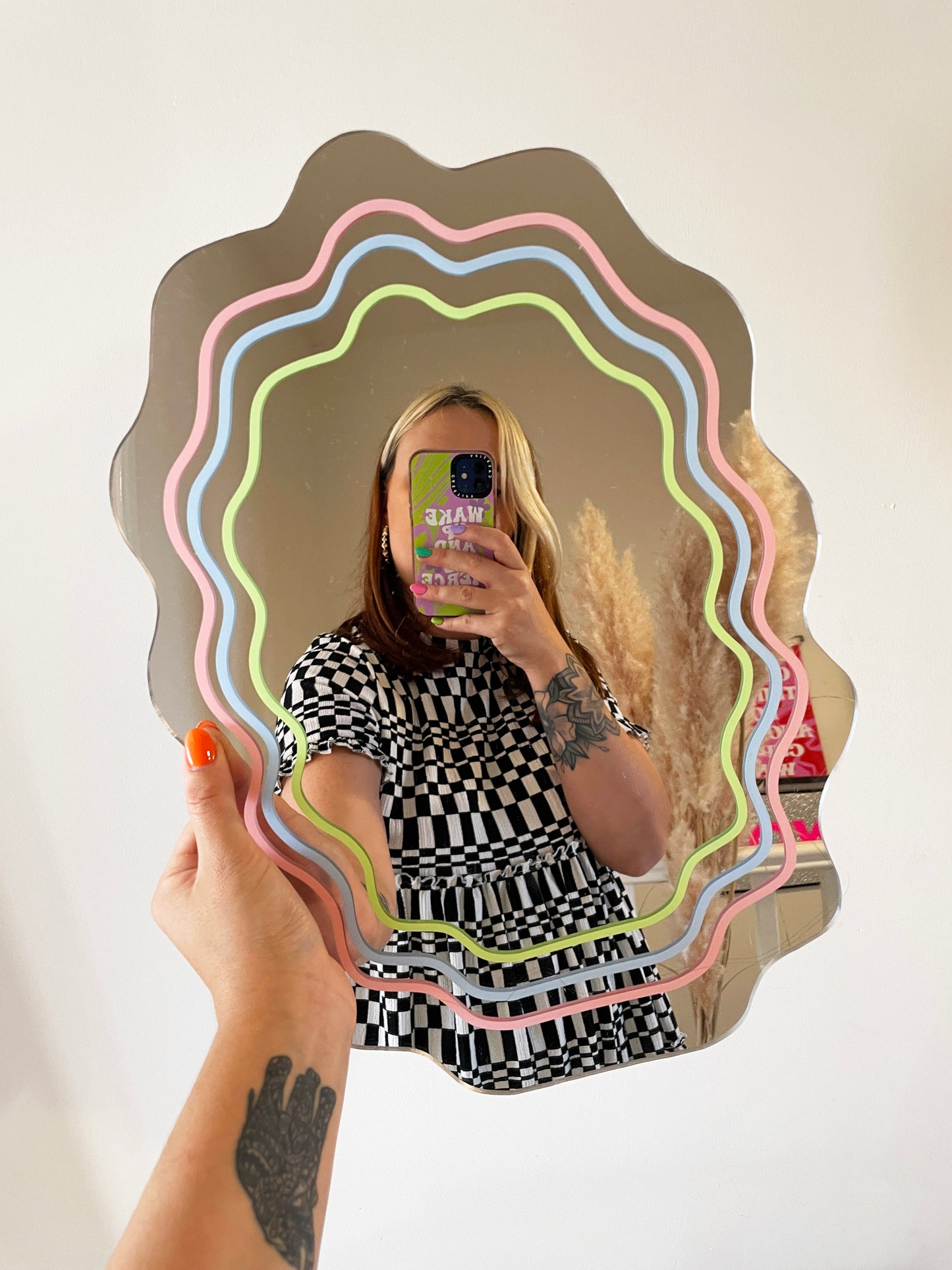 Pastel Wavy Mirror - PrintedWeird