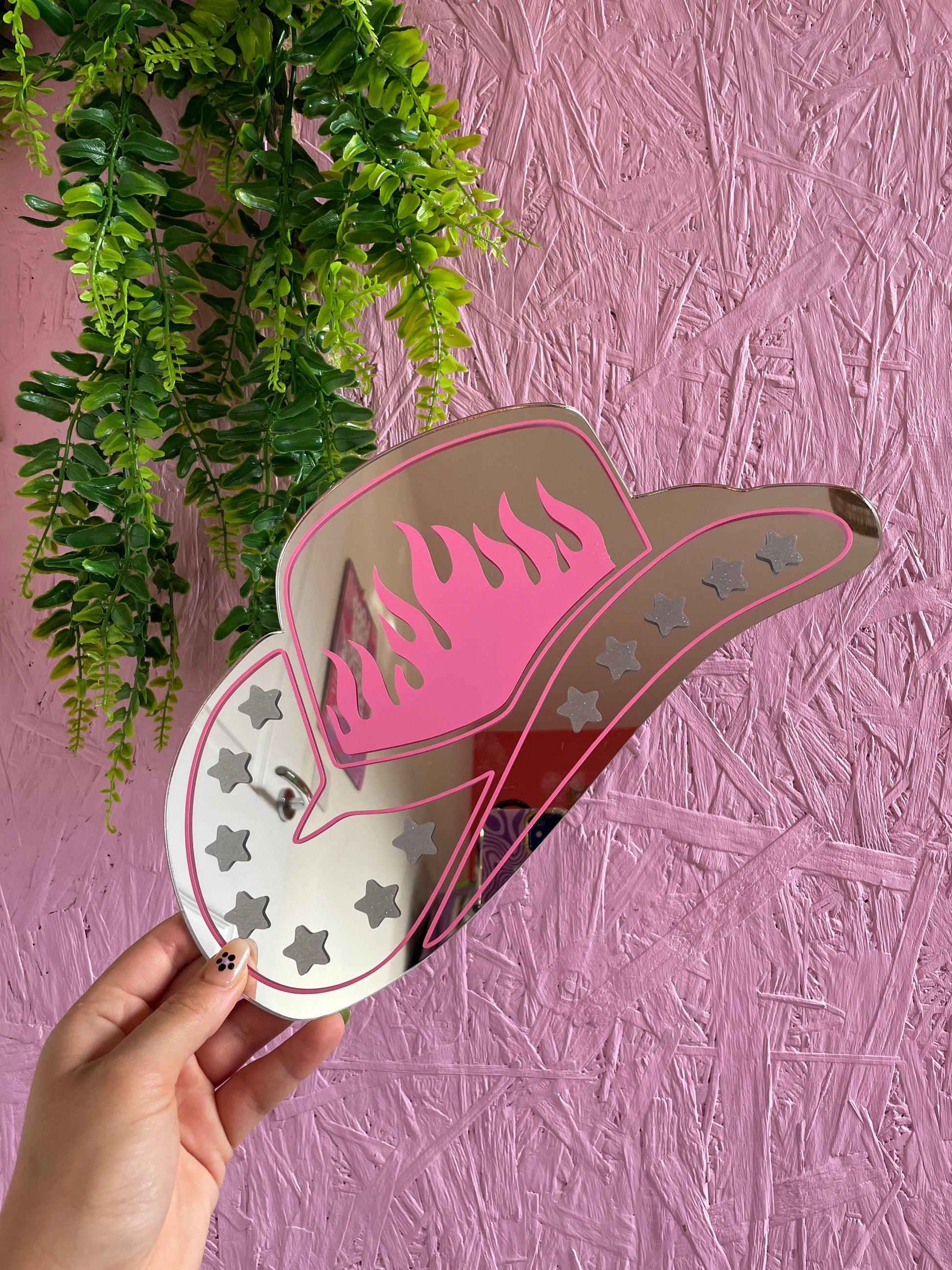 Retro Cowboy Hat Mirror - PrintedWeird