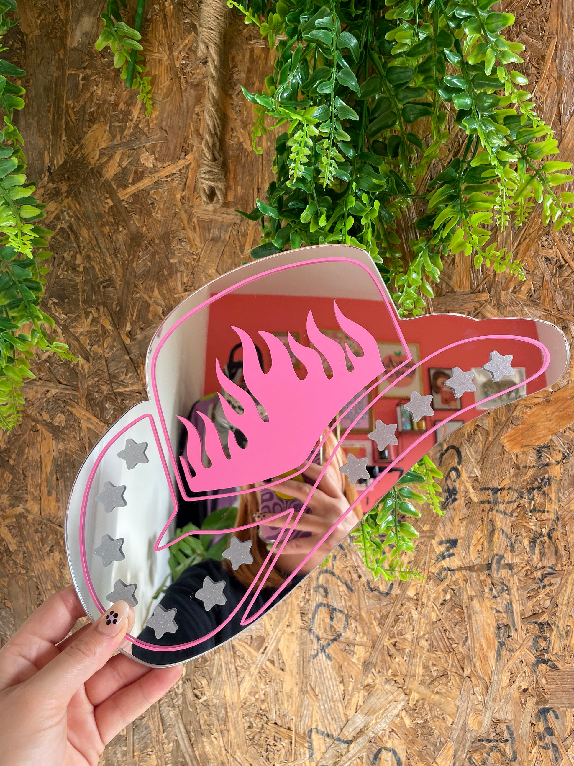 Retro Cowboy Hat Mirror - PrintedWeird