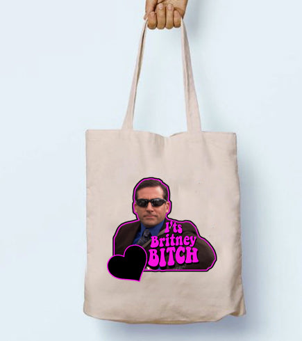 It's Britney Bitch Michael Scott Tote Bag - PrintedWeird